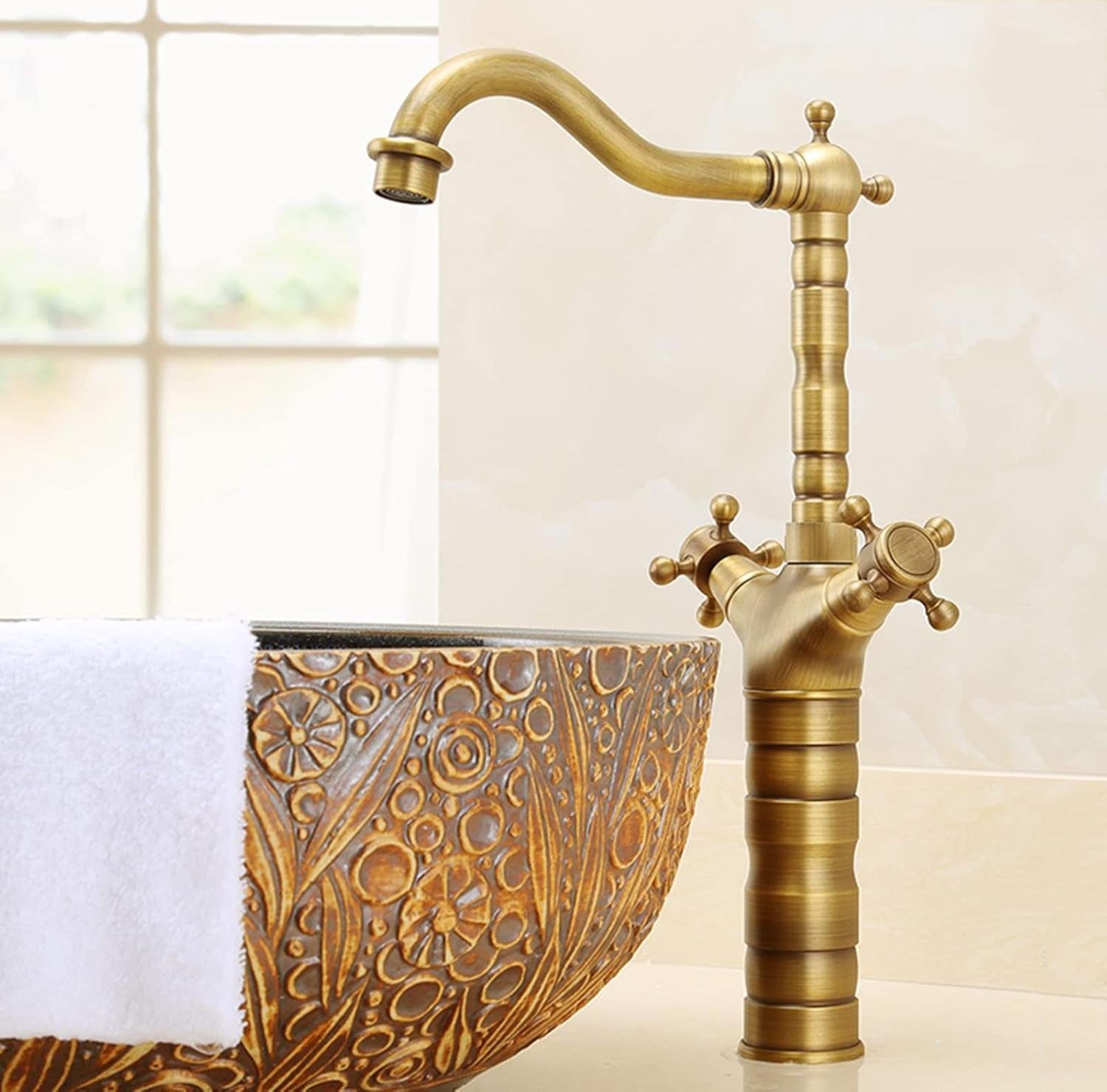Basin mixer, antique basin mixer