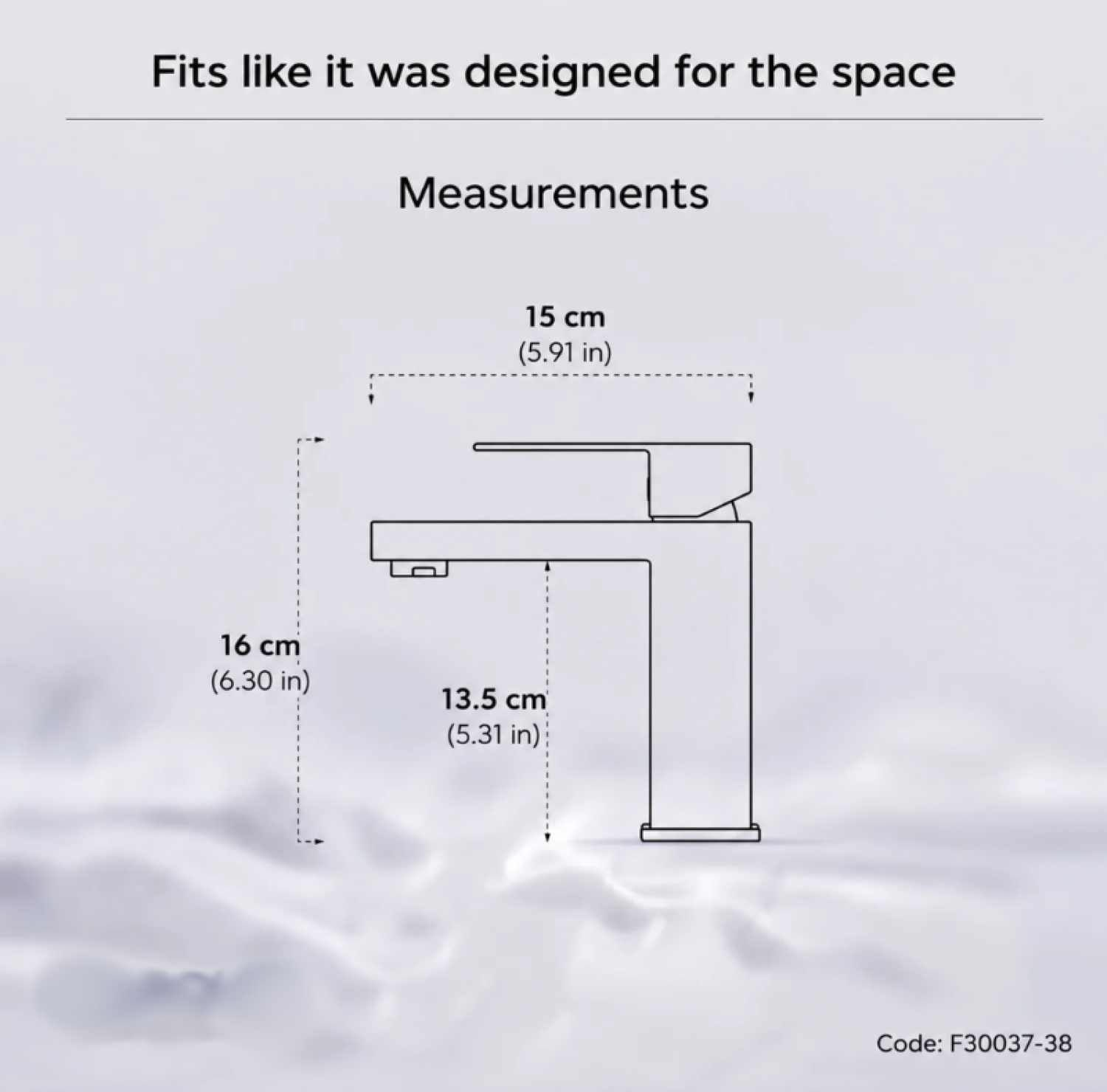 MARQUIS F30037 Matte Black Basin Mixer made from premium solid brass with scratch-resistant matte black finish, ceramic cartridge, water-saving aerator and modern deck-mounted design for contemporary bathroom basins.