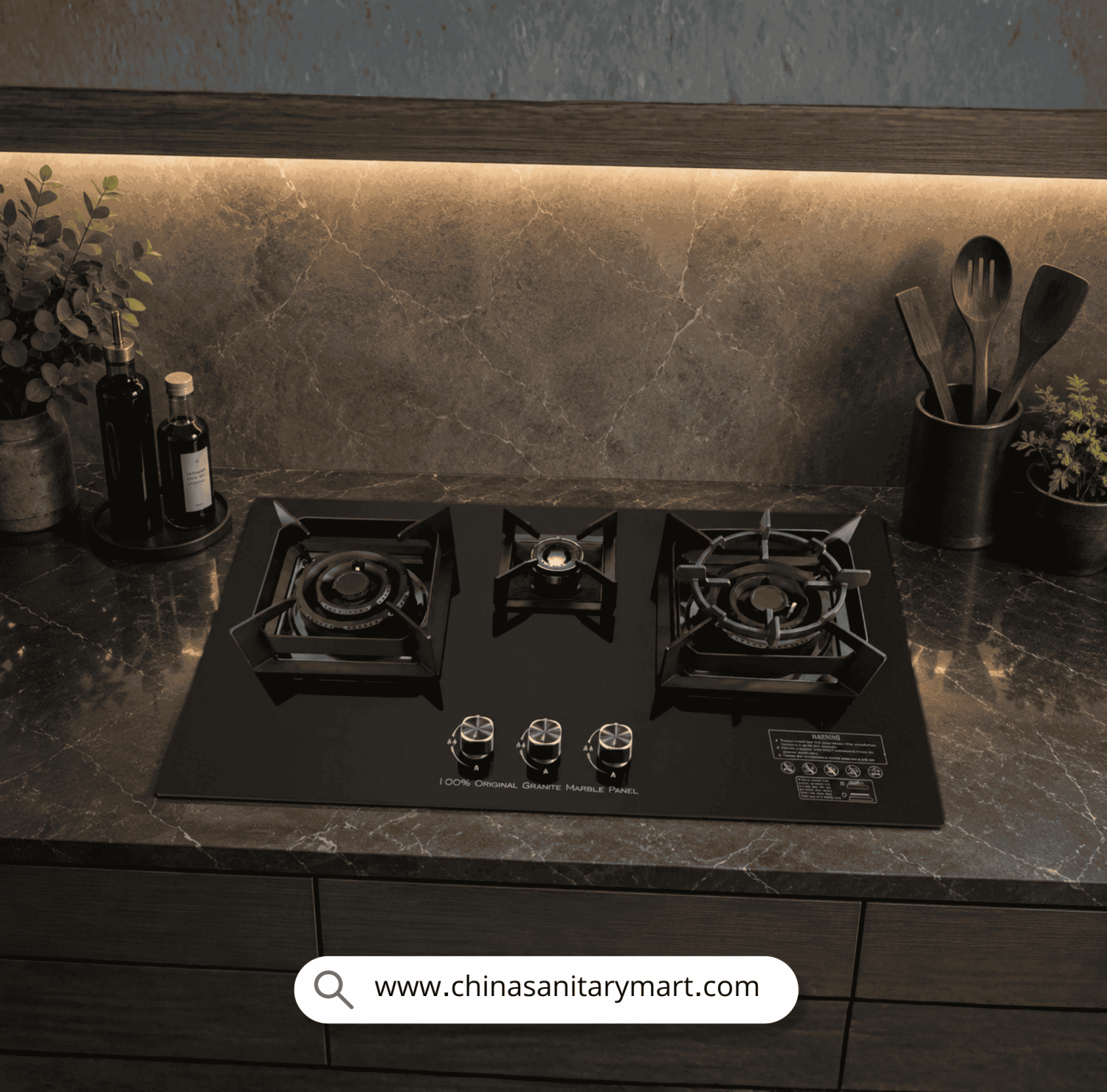 3 burner gas stove price in Bangladesh, DF-GB3D marble hob price BD, built-in hob with FFD safety, kitchen gas stove showroom Mirpur, triple ring burner gas stove Dhaka, premium kitchen appliances BD.