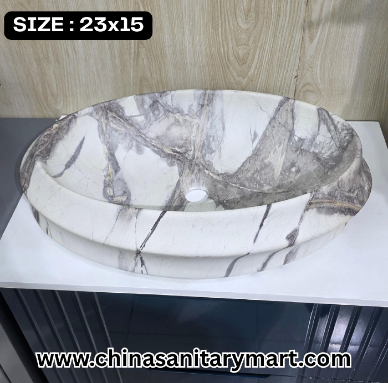Top Basin, Seashell Pattern Basin, Marble Finish Bathroom Sink, ST-0979-D1, Designer Basin, Luxury Sanitaryware, Bathroom Fittings Bangladesh, China Sanitary Mart, 23x15 Top Basin, আধুনিক বেসিন, মার্বেল ডিজাইনের বেসিন।