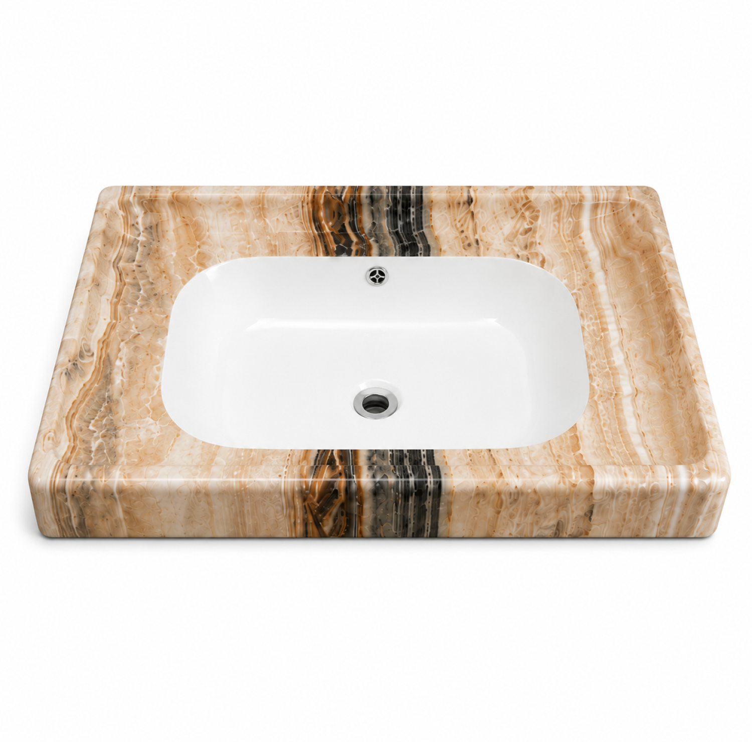24x19 ivory marble counter top basin, ivory marble shed wash basin, ceramic countertop basin, luxury ivory bathroom basin, premium ceramic wash basin, modern marble finish basin, ivory marble bathroom sink, China Sanitary Mart, Bangladesh