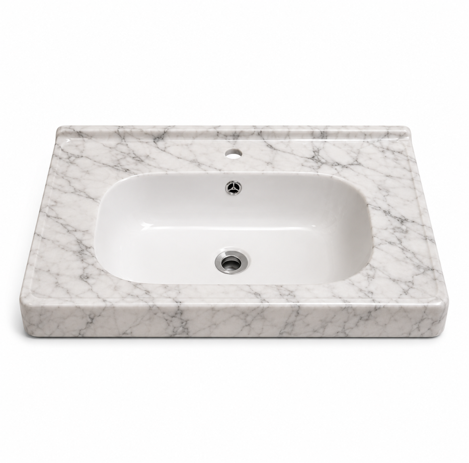 24/19 white marble counter top basin, white marble shed wash basin, ceramic counter top basin, luxury bathroom basin, premium ceramic wash basin, modern countertop basin, marble finish basin, China Sanitary Mart, Bangladesh