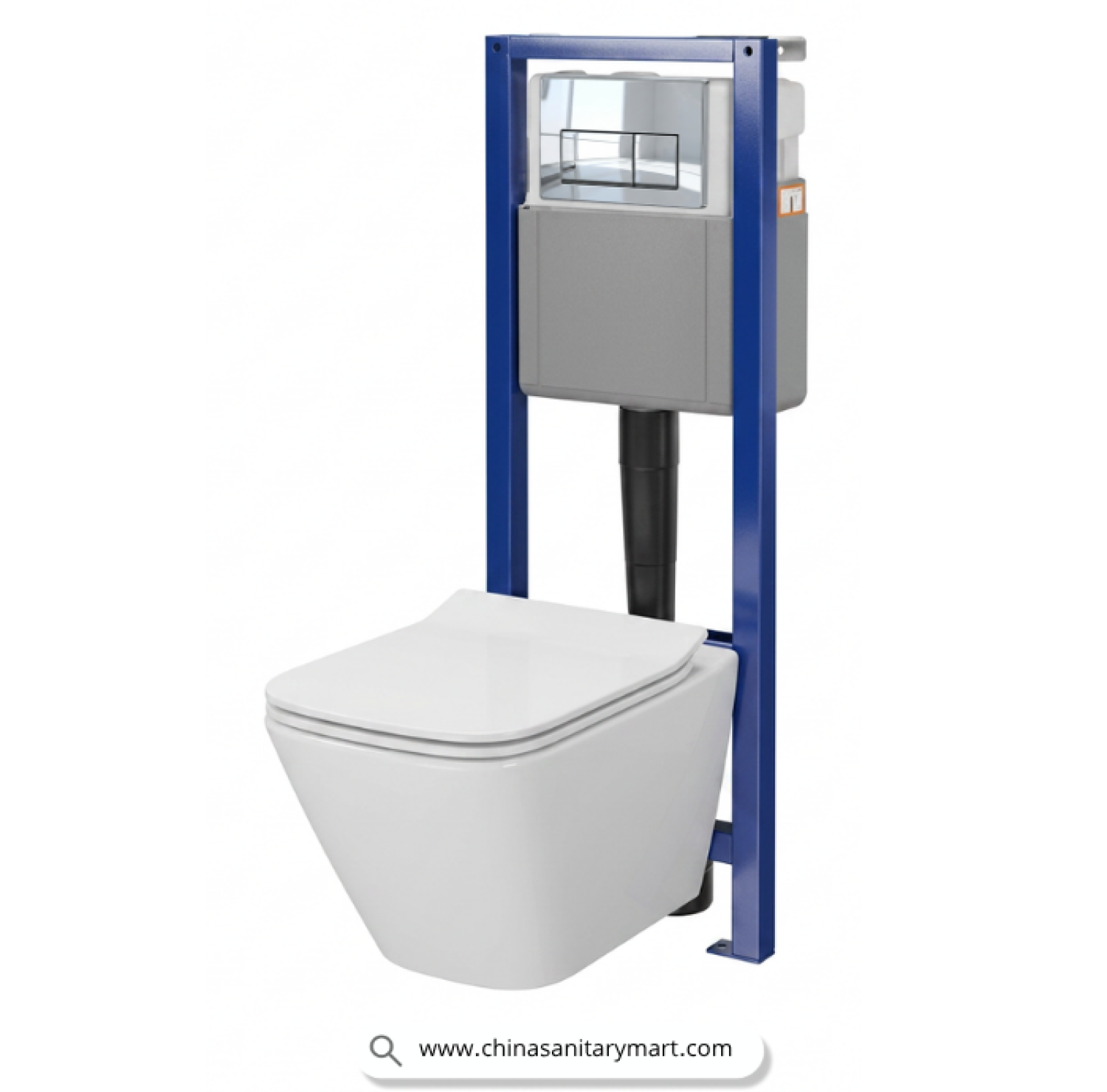 Ori commode, wall hung toilet, D-shape wall mounted commode, modern bathroom sanitary ware, premium ceramic toilet, China Sanitary Mart, space saving commode, white wall hung toilet, minimalist bathroom fixtures