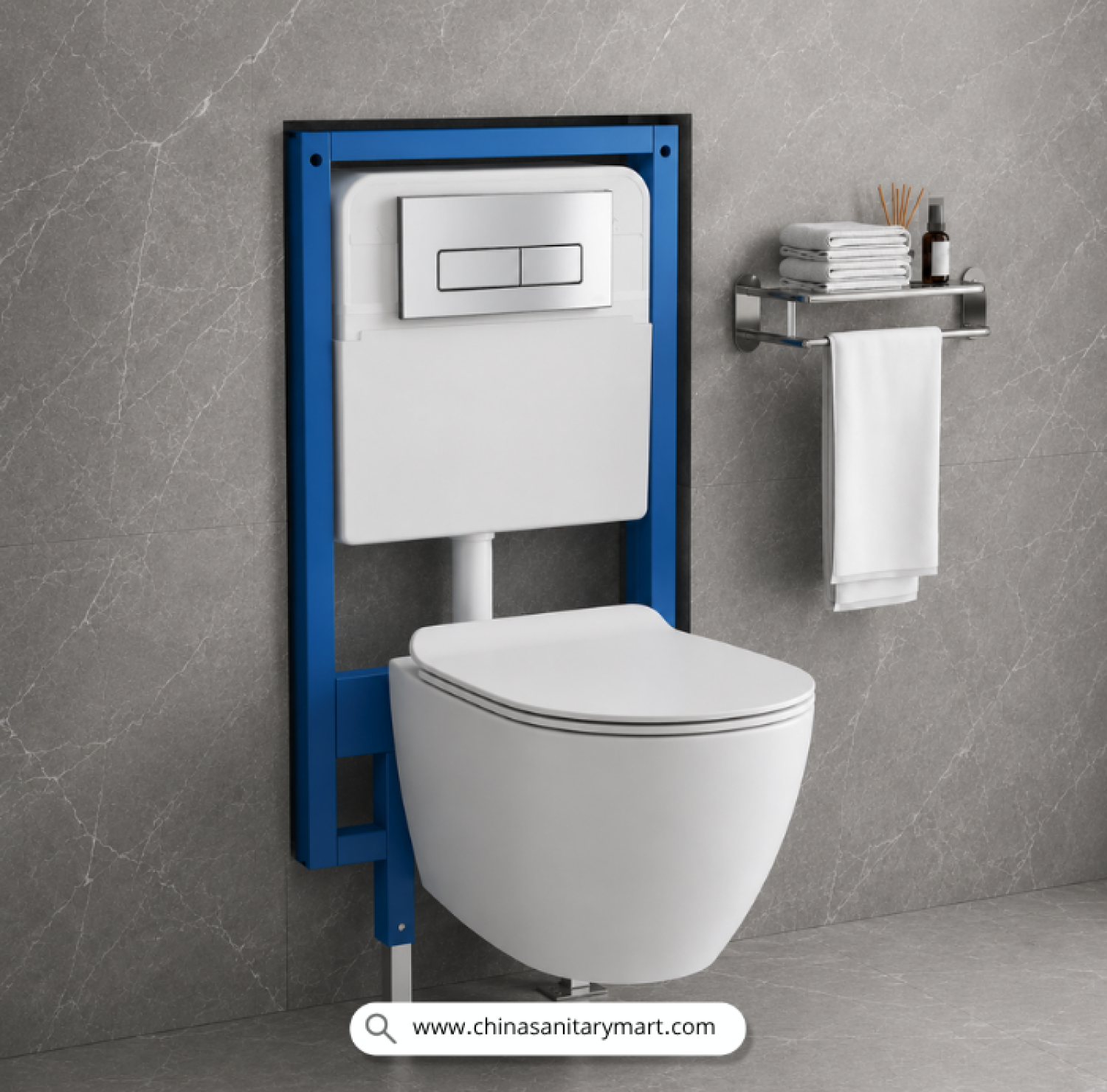 Italian Standard T104, Italian Standard commode, white wall hung toilet, round wall mounted commode, luxury sanitary ware, premium ceramic toilet, China Sanitary Mart, space saving commode, modern bathroom fittings
