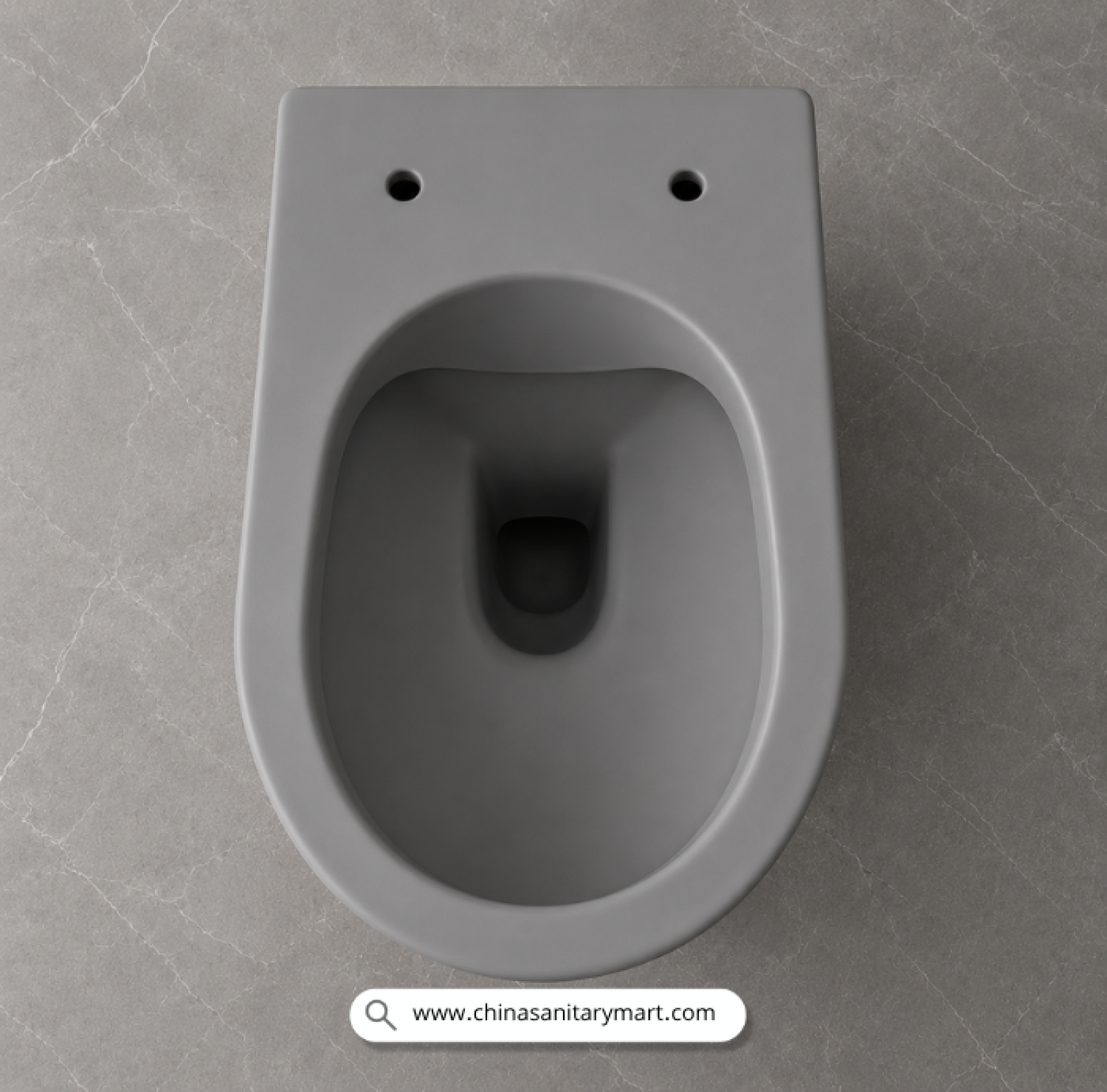 commode, Castle Gray toilet, wall hung commode, round wall mounted toilet, gray sanitary ware, modern bathroom fittings, premium ceramic commode, China Sanitary Mart, space saving toilet, colored commode