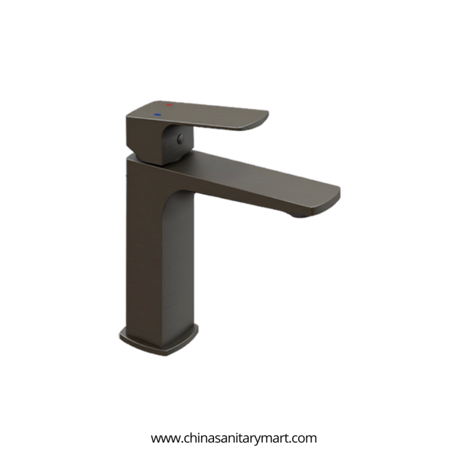AST basin mixer small Titan, Titan basin mixer, small brass basin faucet, premium bathroom faucet, vanity basin mixer, modern Titan faucet, hot cold basin mixer, single lever basin faucet, China Sanitary Mart