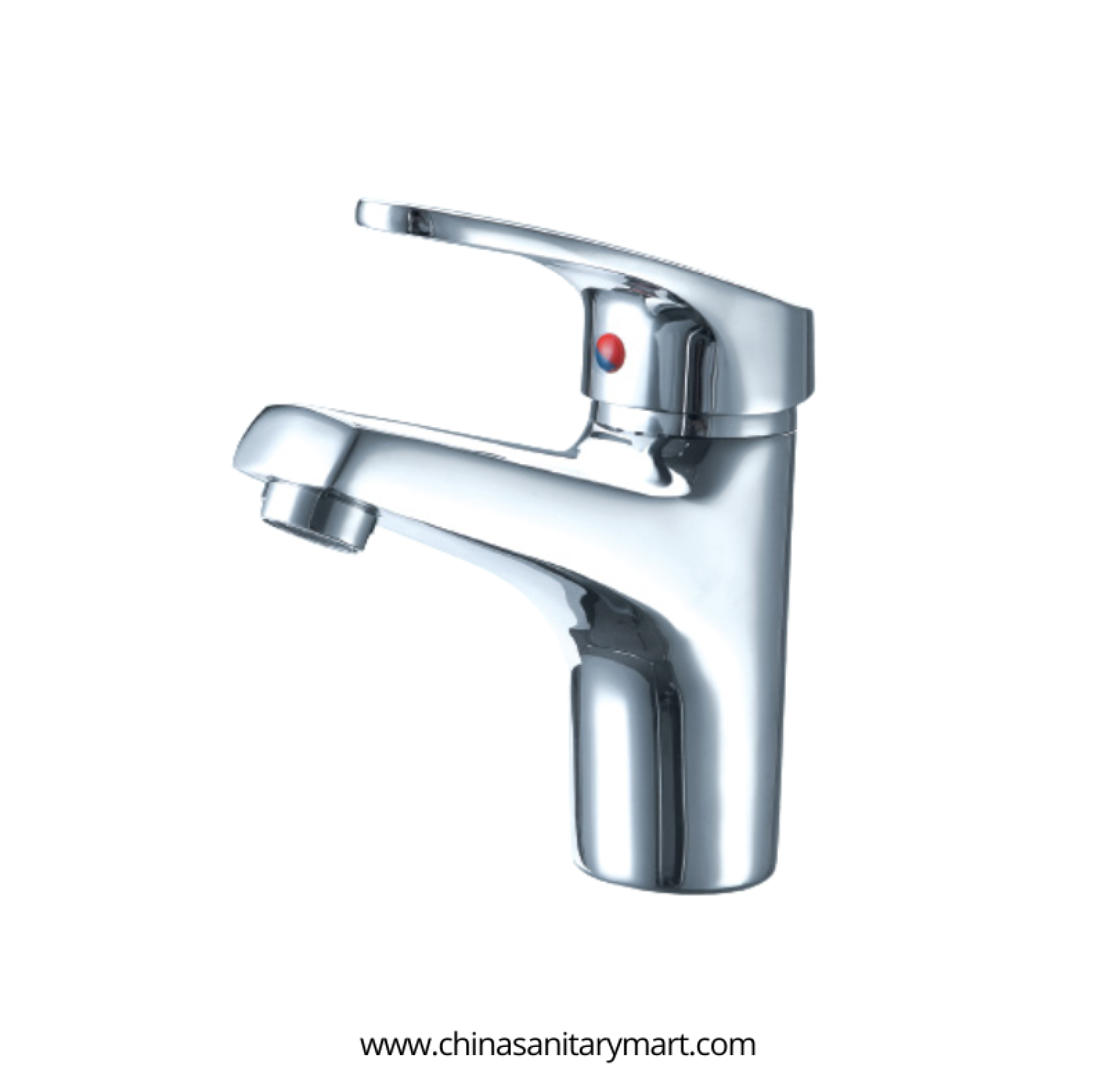 AST basin mixer small Oval, Oval chrome basin mixer, small brass basin faucet, premium bathroom faucet, vanity basin mixer, modern chrome faucet, hot cold basin mixer, single lever basin faucet, China Sanitary Mart