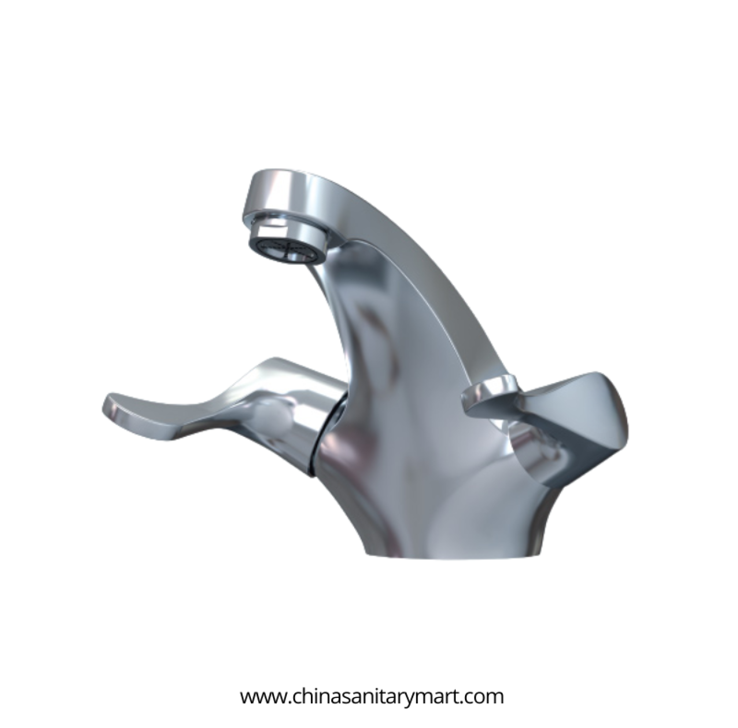 AST Neo Chrome basin mixer, Neo Chrome basin faucet, dual handle brass basin mixer, premium chrome bathroom faucet, hot cold basin mixer, AST Neo faucet, chrome vanity basin mixer, brass basin faucet, China Sanitary Mart
