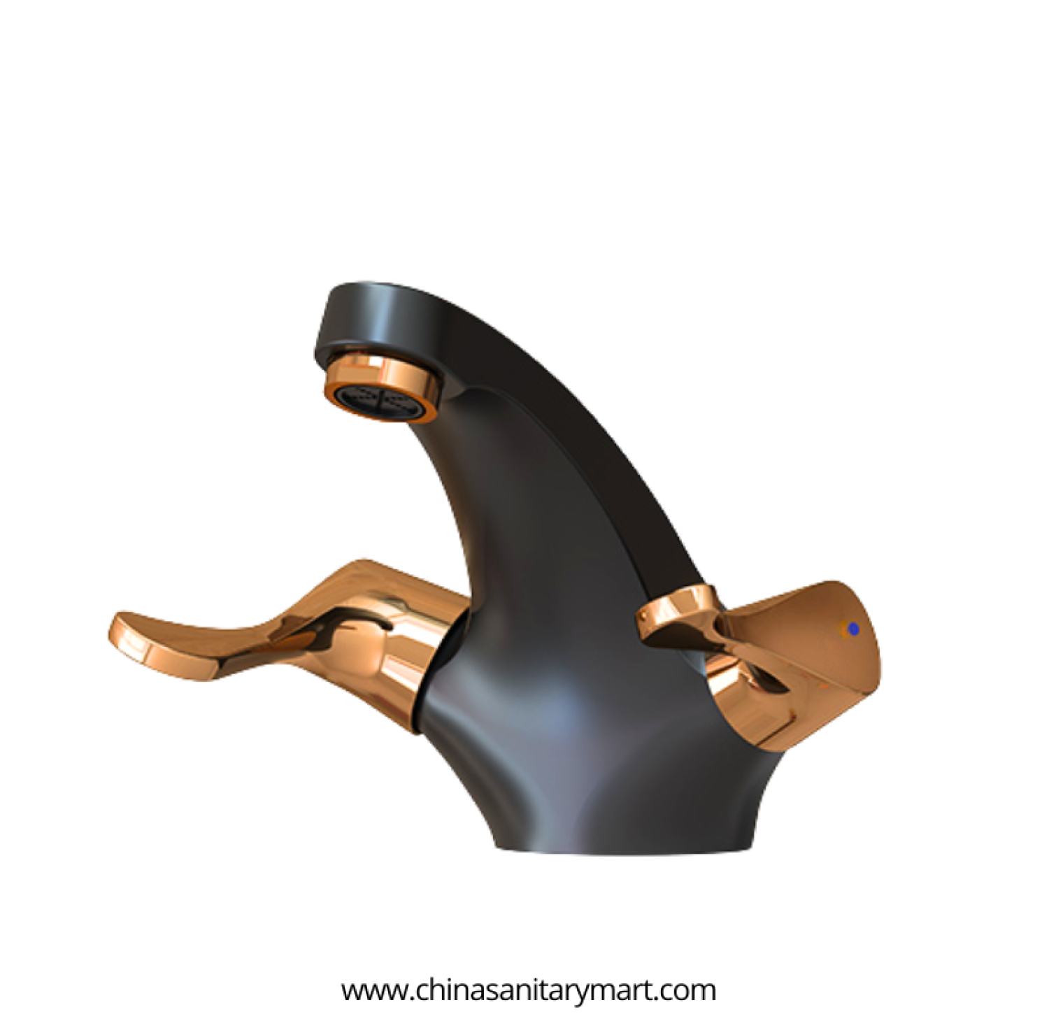 AST Neo Rose Gold Black basin mixer, rose gold black basin faucet, dual handle brass basin mixer, premium luxury bathroom faucet, Neo basin mixer, hot cold basin mixer, rose gold basin mixer, black bathroom faucet, AST chrome alternative basin mixer