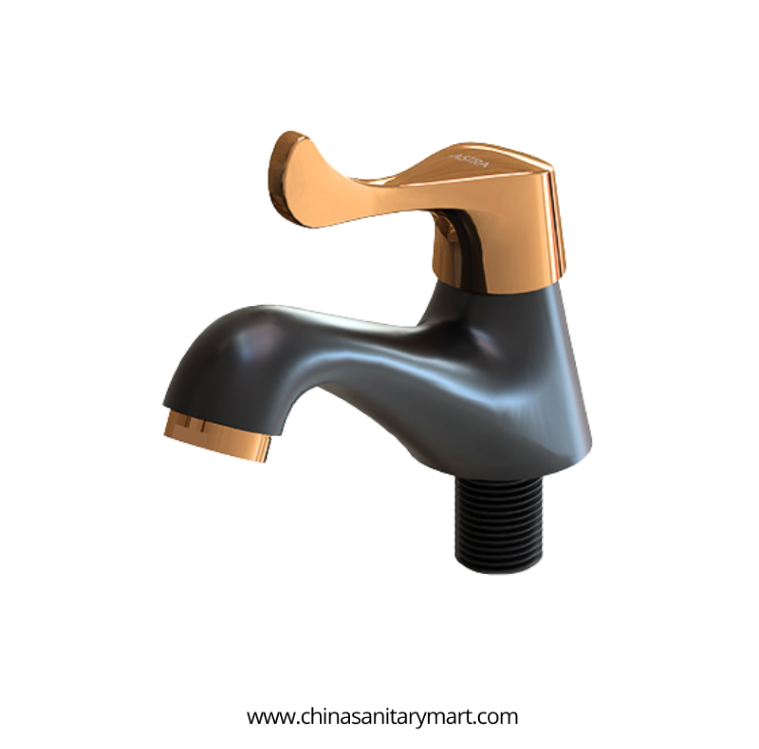 AST Neo Rose Gold Black pillar cock, rose gold black basin faucet, premium brass pillar cock, Neo bathroom faucet, single lever basin cock, luxury basin faucet, rose gold basin cock, black brass faucet, AST pillar cock