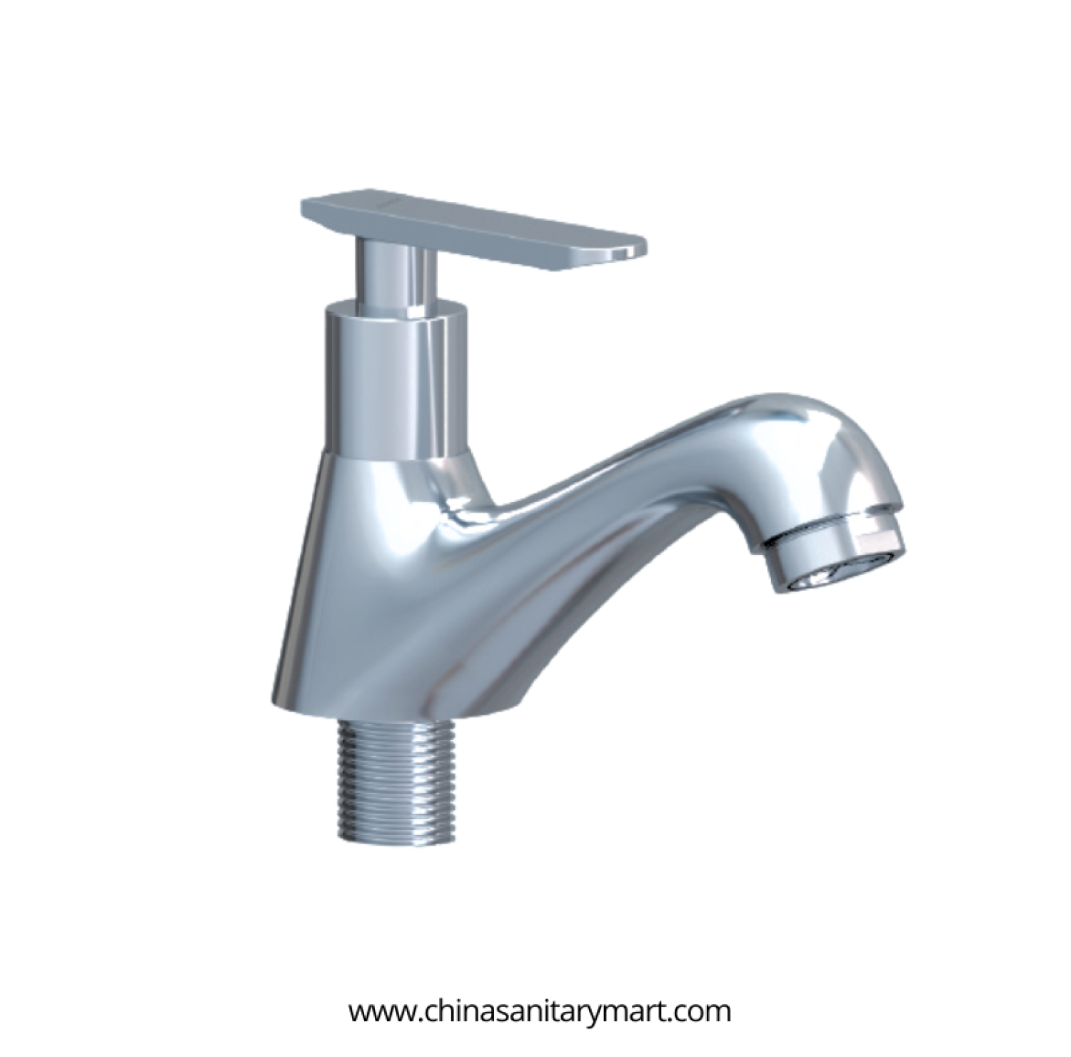 AST Basin Pillar Cock Alena, Alena Chrome basin faucet, premium brass pillar cock, single lever basin faucet, chrome wash basin cock, AST Alena faucet, modern bathroom pillar cock, curved chrome basin faucet, premium bathroom faucet