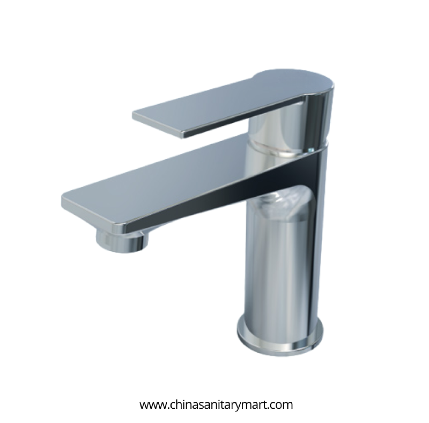 AST Basin Pillar Cock Small Theo, Theo Chrome basin faucet, small brass pillar cock, single lever basin faucet, chrome wash basin cock, AST Theo faucet, modern bathroom pillar cock, square chrome basin faucet, premium bathroom faucet