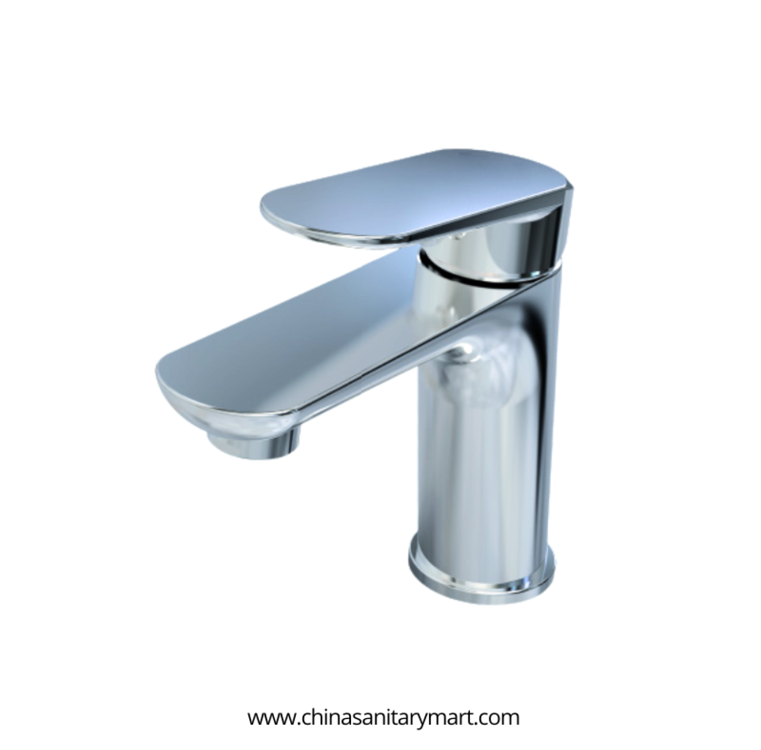 AST Basin Pillar Cock Small Midas, Midas Chrome basin faucet, small brass pillar cock, single lever basin faucet, chrome wash basin cock, AST Midas faucet, modern bathroom pillar cock, rounded chrome basin faucet, premium bathroom faucet