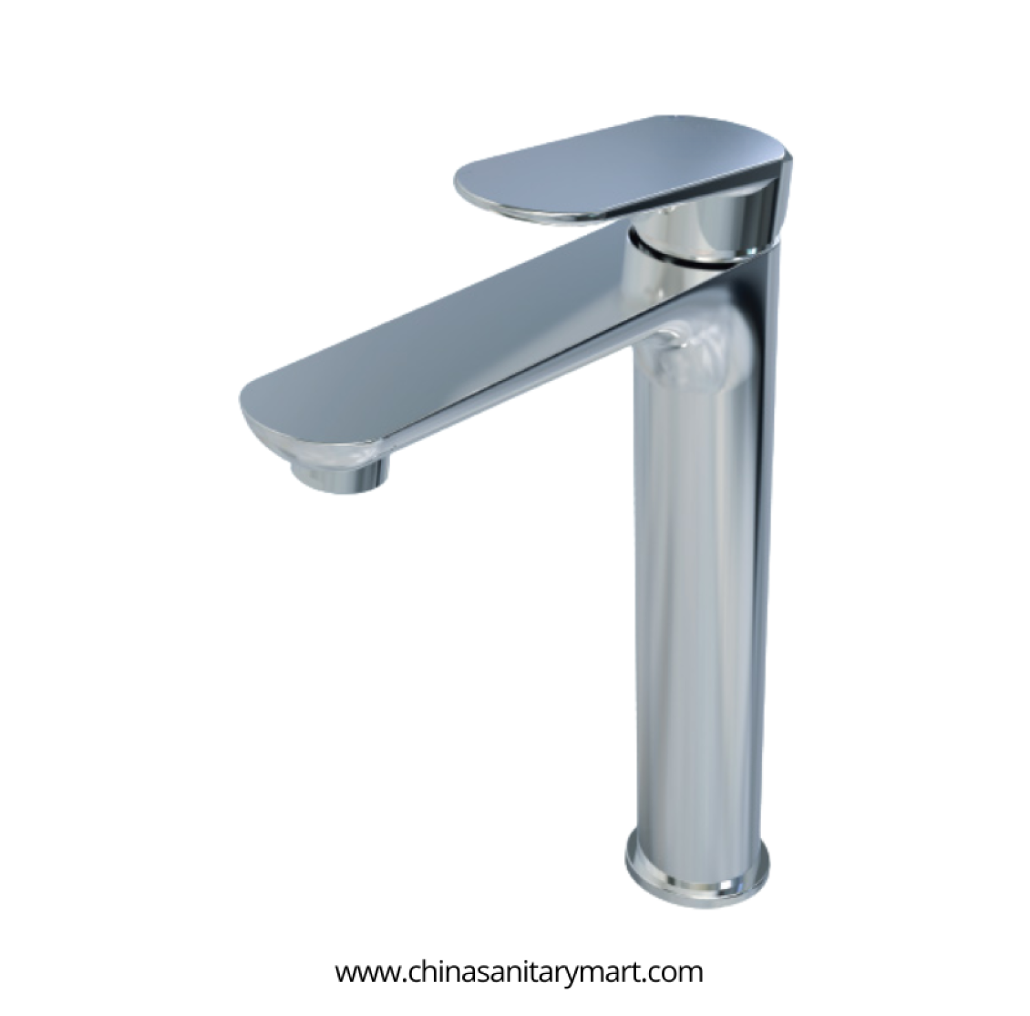 AST Basin Pillar Cock Large Midas, Midas Chrome tall basin faucet, large brass pillar cock, basin faucet, vessel basin faucet, chrome wash basin cock, AST Midas faucet, high rise basin faucet, premium bathroom faucet
