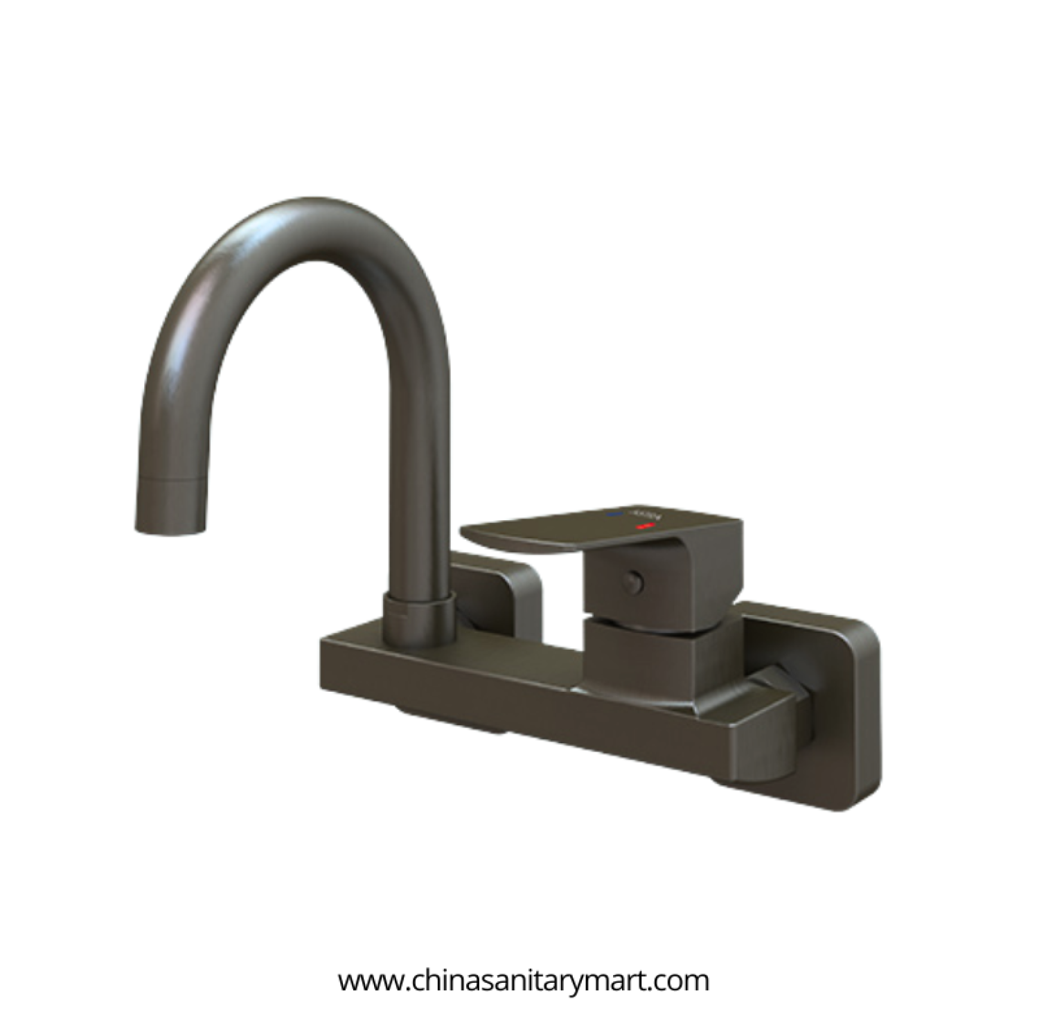 AST Sink Mixer Titan Wall Mounted, Titan wall mounted kitchen mixer, premium brass kitchen faucet, high arc gooseneck sink tap, single lever sink mixer, AST Titan kitchen tap, wall mounted basin faucet