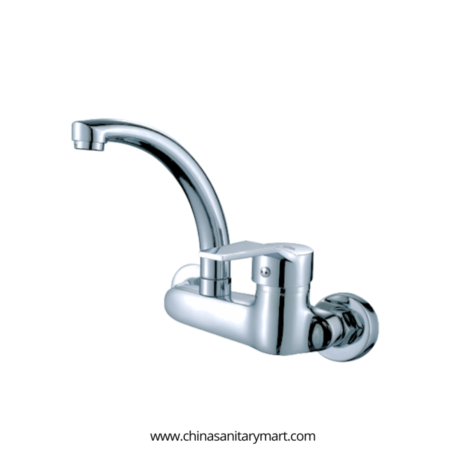 AST Sink Mixer Square, Square wall mounted kitchen mixer, premium brass kitchen faucet, Chrome sink tap, curved high arc sink mixer, single lever kitchen faucet, AST Square kitchen tap, modern wall mounted sink mixer