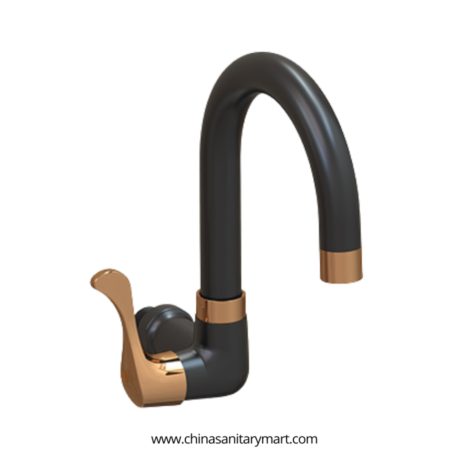 AST Moving Sink Cock Neo, Rose Gold Black kitchen tap, Neo moving sink cock, premium brass kitchen faucet, moving curved sink tap, single handle kitchen faucet, Rose Gold sink tap, Black kitchen cock, modern kitchen mixer
