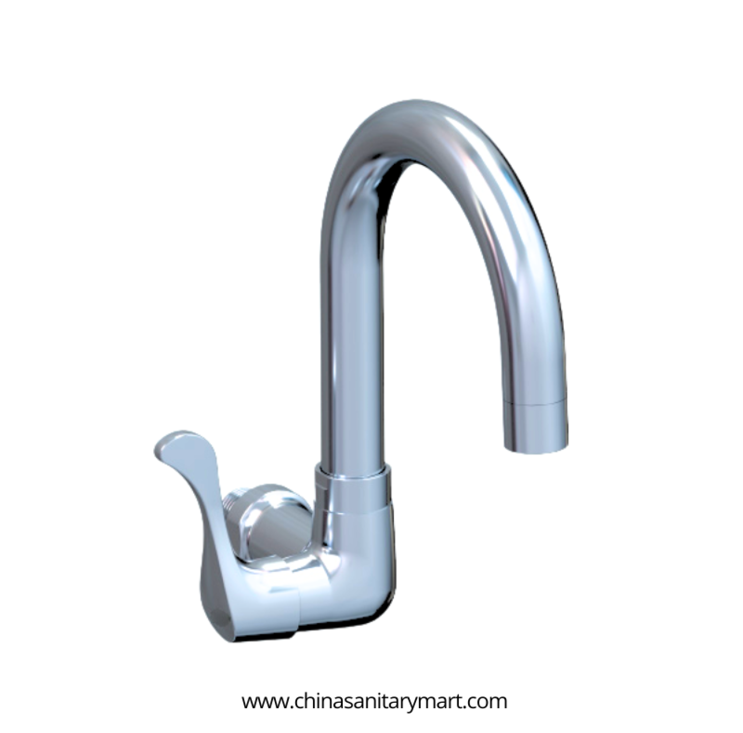 AST Moving Sink Cock Neo Chrome, Neo Chrome kitchen tap, premium brass moving sink cock, high arc kitchen faucet, single handle sink tap, Chrome moving sink faucet, AST Neo kitchen faucet, modern kitchen sink cock, brass kitchen tap