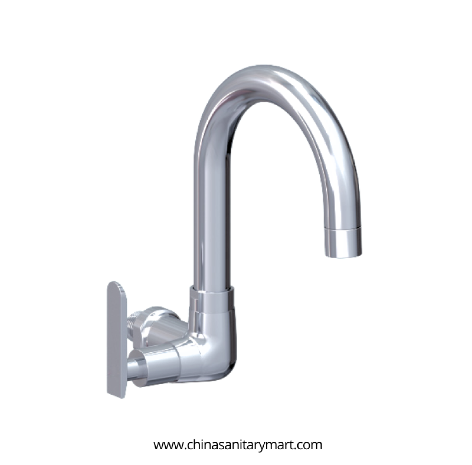 AST Moving Sink Cock Alena, Alena Chrome kitchen tap, premium brass moving sink cock, high arc kitchen faucet, Chrome moving sink tap, single handle kitchen faucet, AST Alena kitchen faucet, modern kitchen tap, brass sink cock