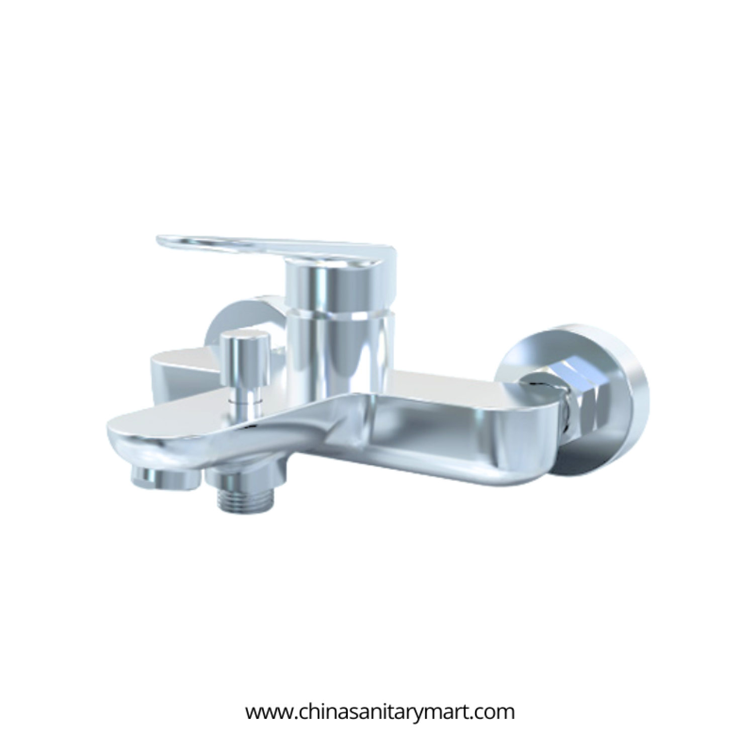 AST Bathtub Mixer Midas, Midas Chrome bath mixer, premium brass bathtub mixer, wall mounted bath mixer, Chrome bathroom mixer, single lever bathtub tap, AST Midas bath faucet, modern bath mixer, brass bathtub tap