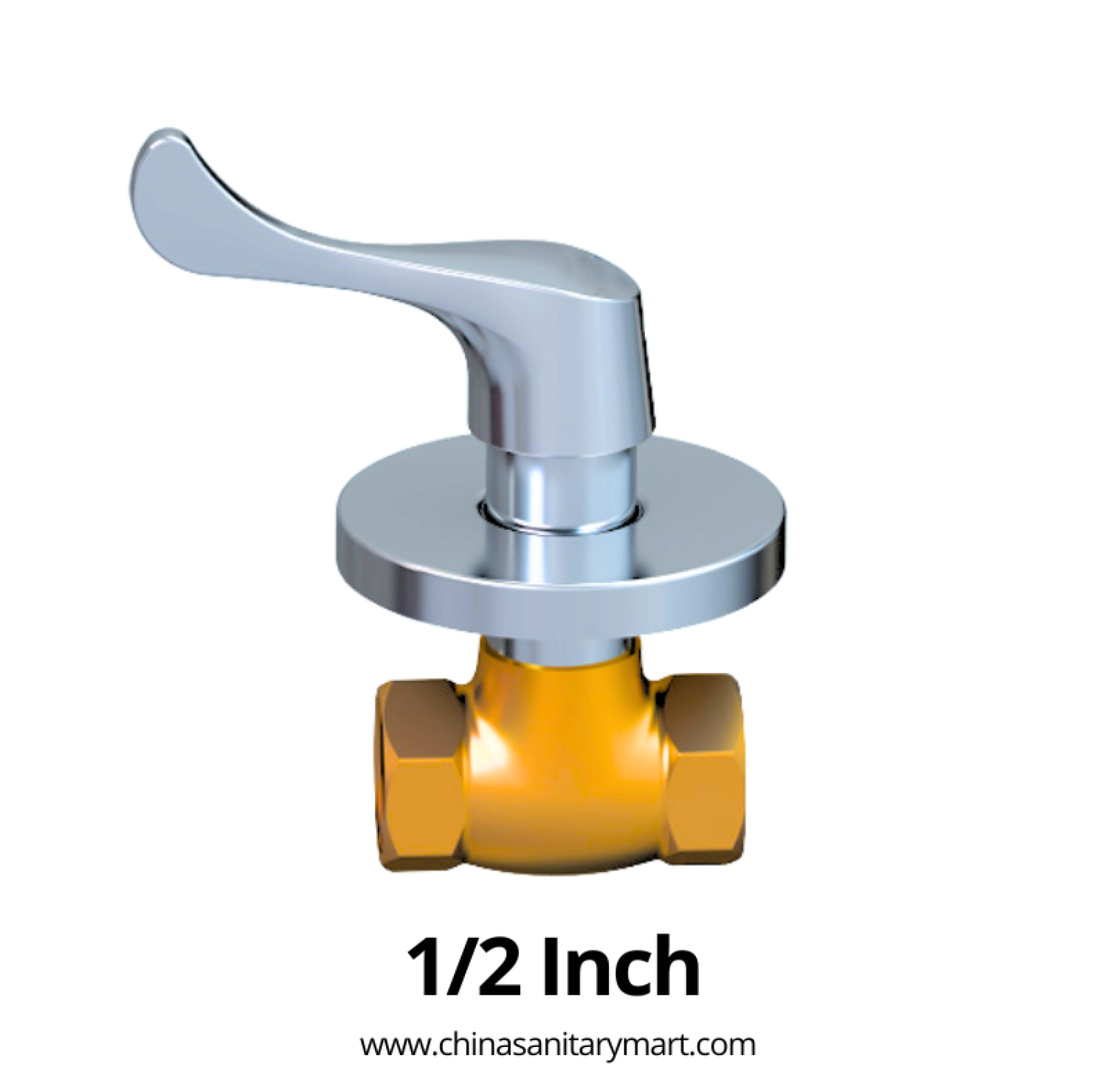 AST Concealed Stop Cock 1/2 Inch, round Neo Chrome stop cock, brass concealed stop cock, 1/2 inch bathroom valve, concealed bathroom fitting, AST sanitary fittings
