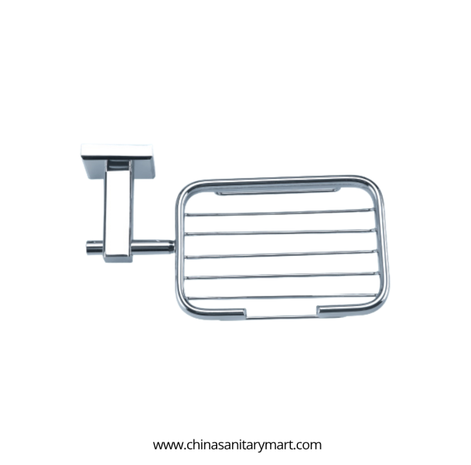 AST Net Soap Case Silver Side Handle, silver brass soap holder, chrome net soap case, side handle soap holder, wall mounted bathroom soap holder, AST bathroom accessories