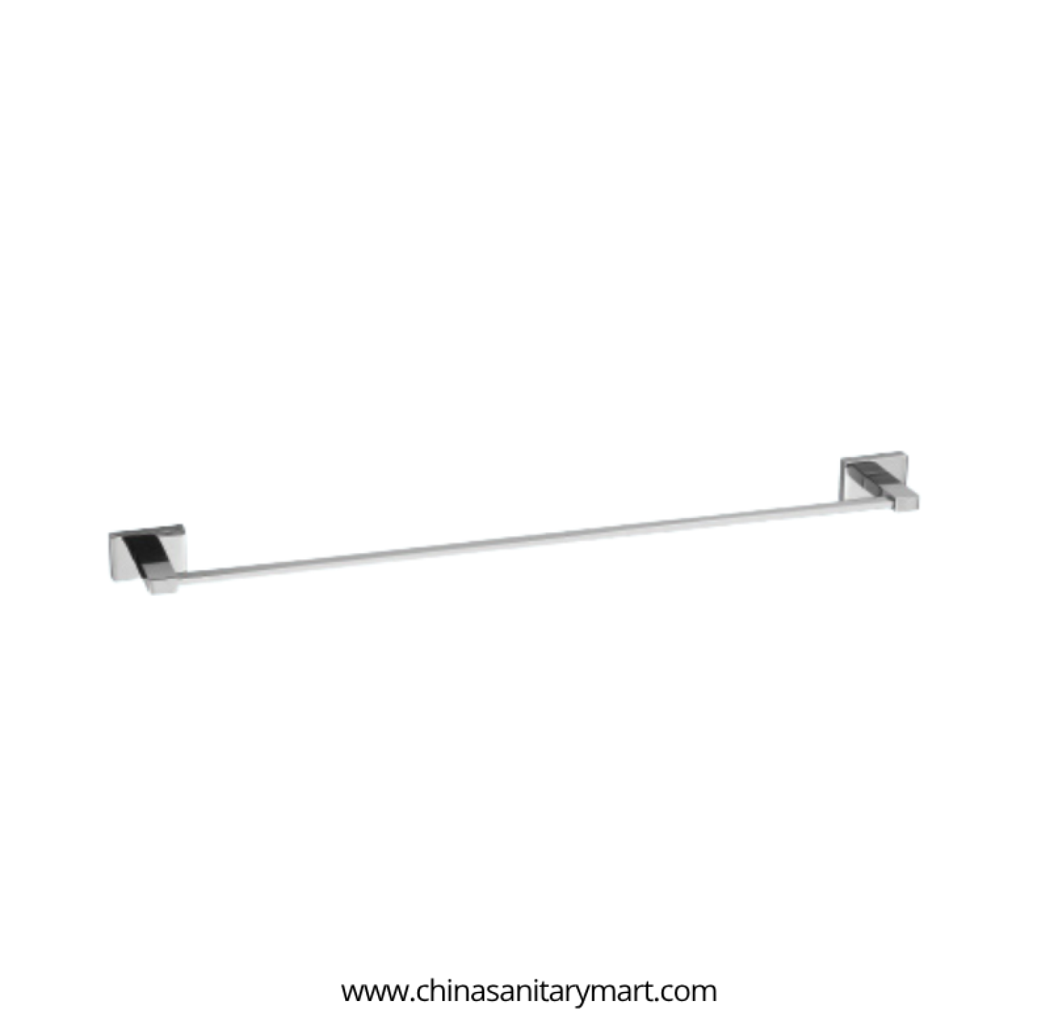 AST Bath Towel Bar Silver, silver brass towel bar, chrome bathroom towel rack, wall mounted silver towel holder, AST bathroom accessories, premium brass towel rack