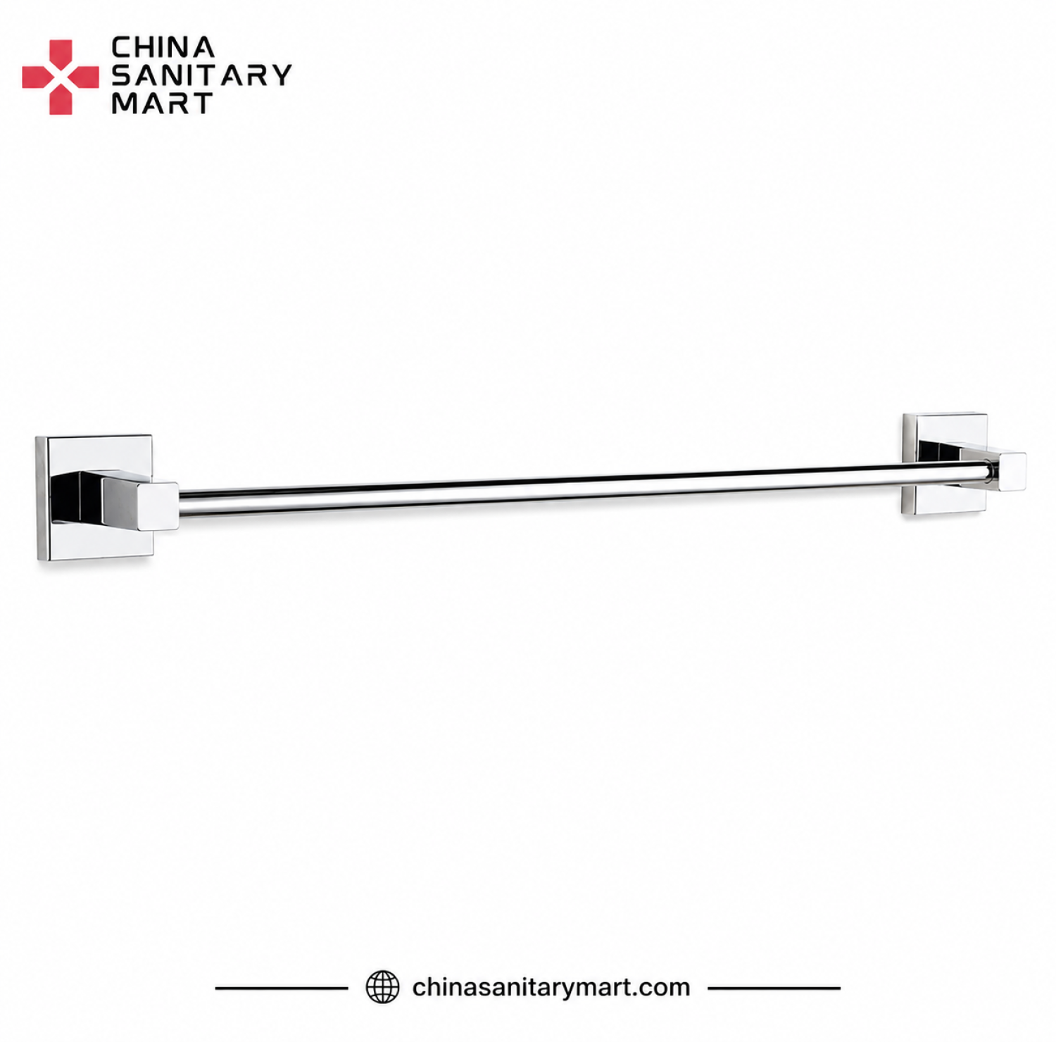 Single Towel Rail Silver, brass single towel rail, chrome bathroom towel holder, wall mounted towel rack, silver towel rail, premium brass bathroom accessory, modern bathroom towel holder