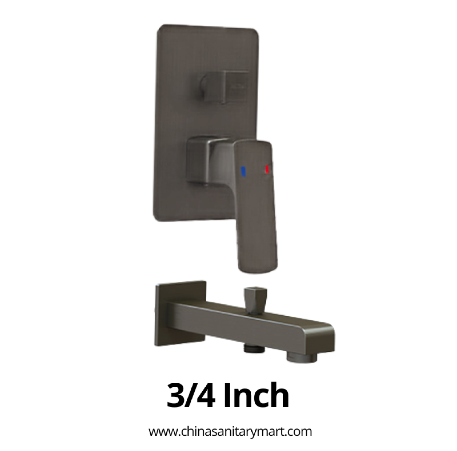 3x4 Inch AST Shower Mixer Titan, AST concealed shower mixer, Titan brass shower mixer, 3/4 inch shower mixer, concealed bathroom mixer, wall mounted shower mixer, premium brass shower mixer