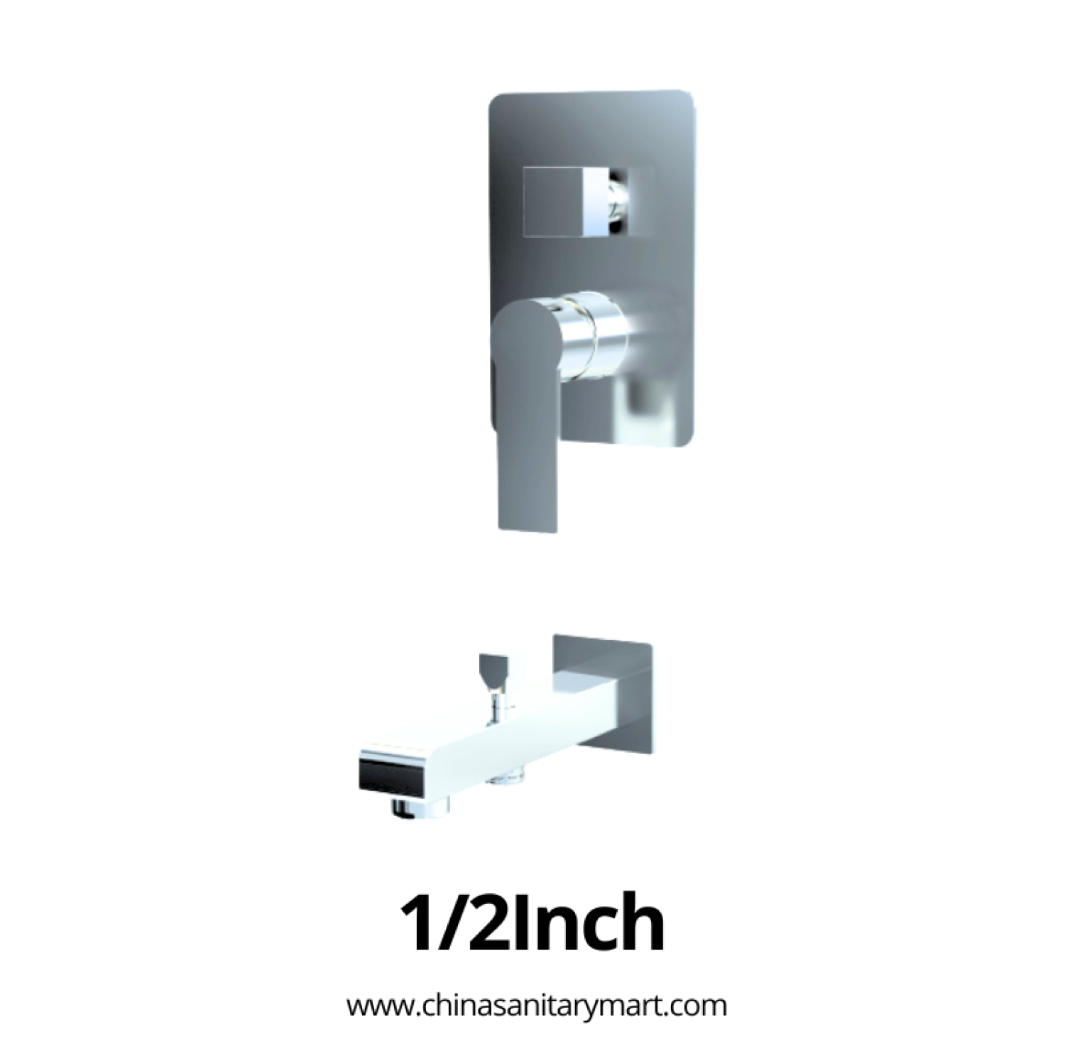 1x2 Inch AST Shower Mixer Theo, AST concealed shower mixer, Theo chrome shower mixer, 1/2 inch shower mixer, brass shower mixer, concealed bathroom mixer, wall mounted shower mixer, chrome shower mixer