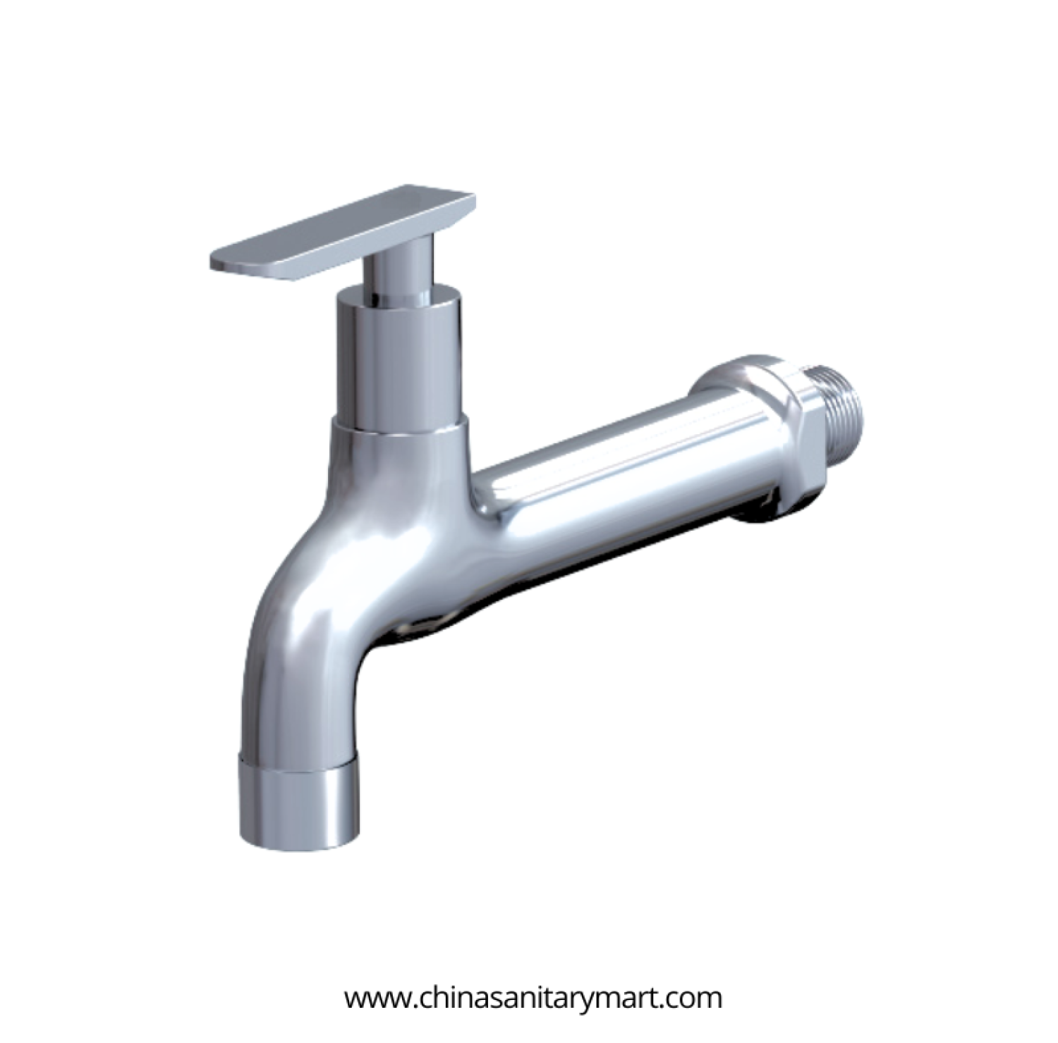 AST Sink Bib Cock Alena, Alena brass sink bib cock, AST chrome sink tap, brass bib cock, wall mounted sink tap, chrome bathroom tap, modern sink bib cock, curved sink tap