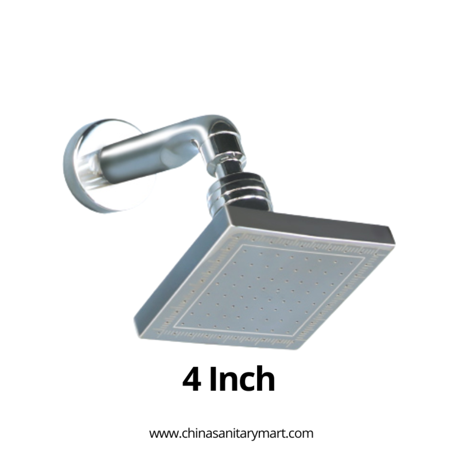 4 Inch Ast Moving Shower Square, square moving shower, 4 inch brass shower head, adjustable shower head, wall mount shower, chrome moving shower, Ast shower, square bathroom shower