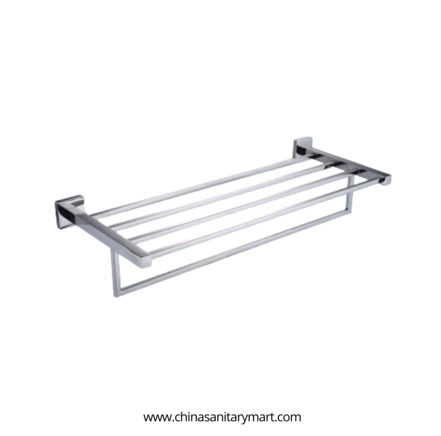 AST Bath Towel Shelf, brass bathroom towel shelf, chrome towel rack with shelf, wall mounted towel shelf, premium brass bathroom accessory, multi bar towel rack, bathroom towel storage shelf