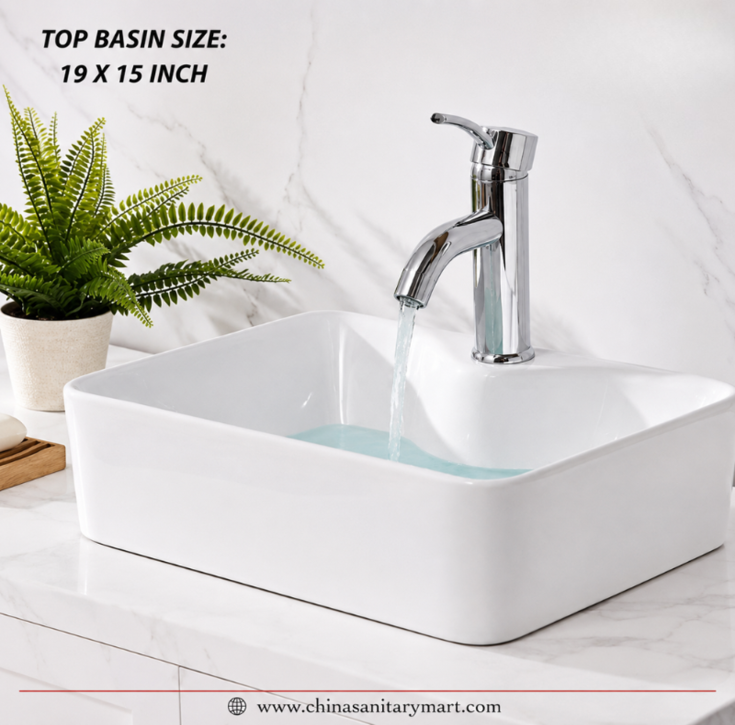 Premium Table Top Basin (19x15 inch)