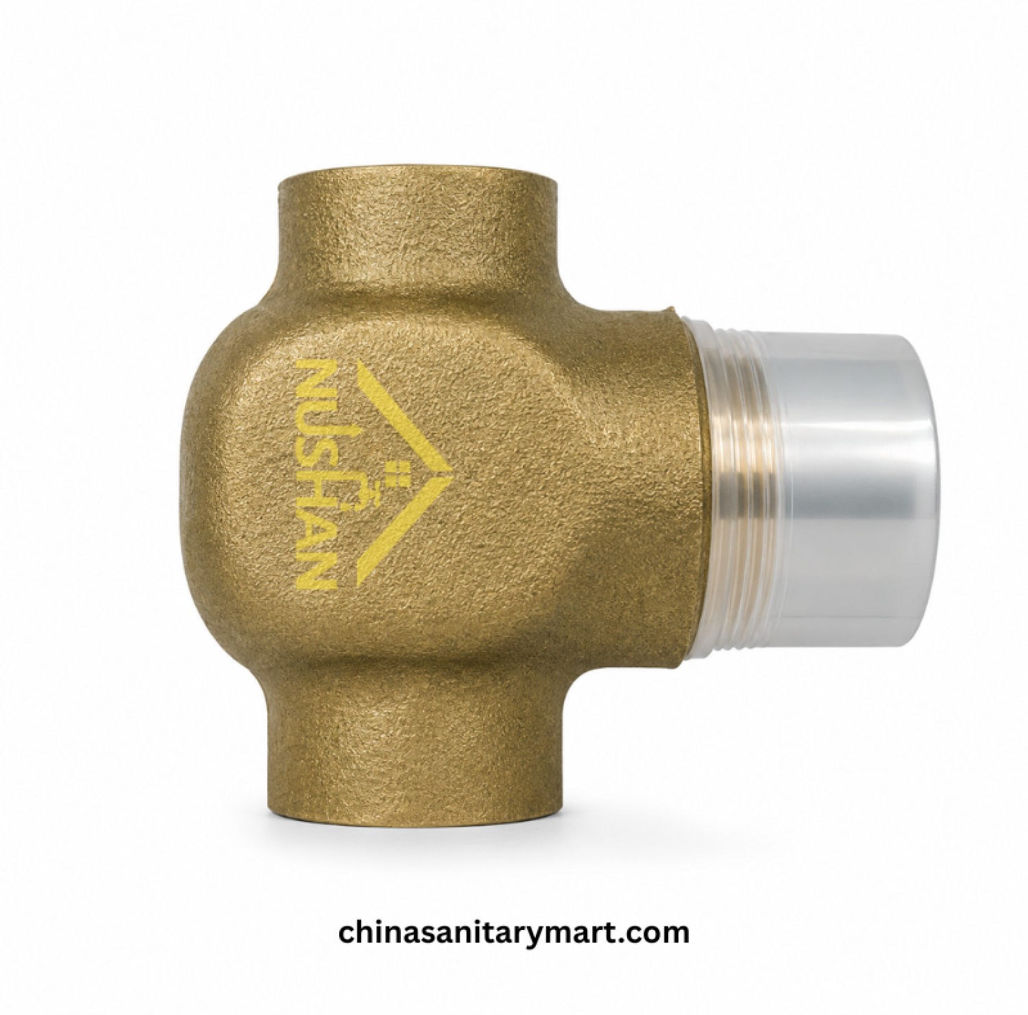 NUSHAN Push Valve 1¼ Inch, brass push valve, chrome push button valve, concealed bathroom valve, NUSHAN sanitary valve, 1.25 inch push valve