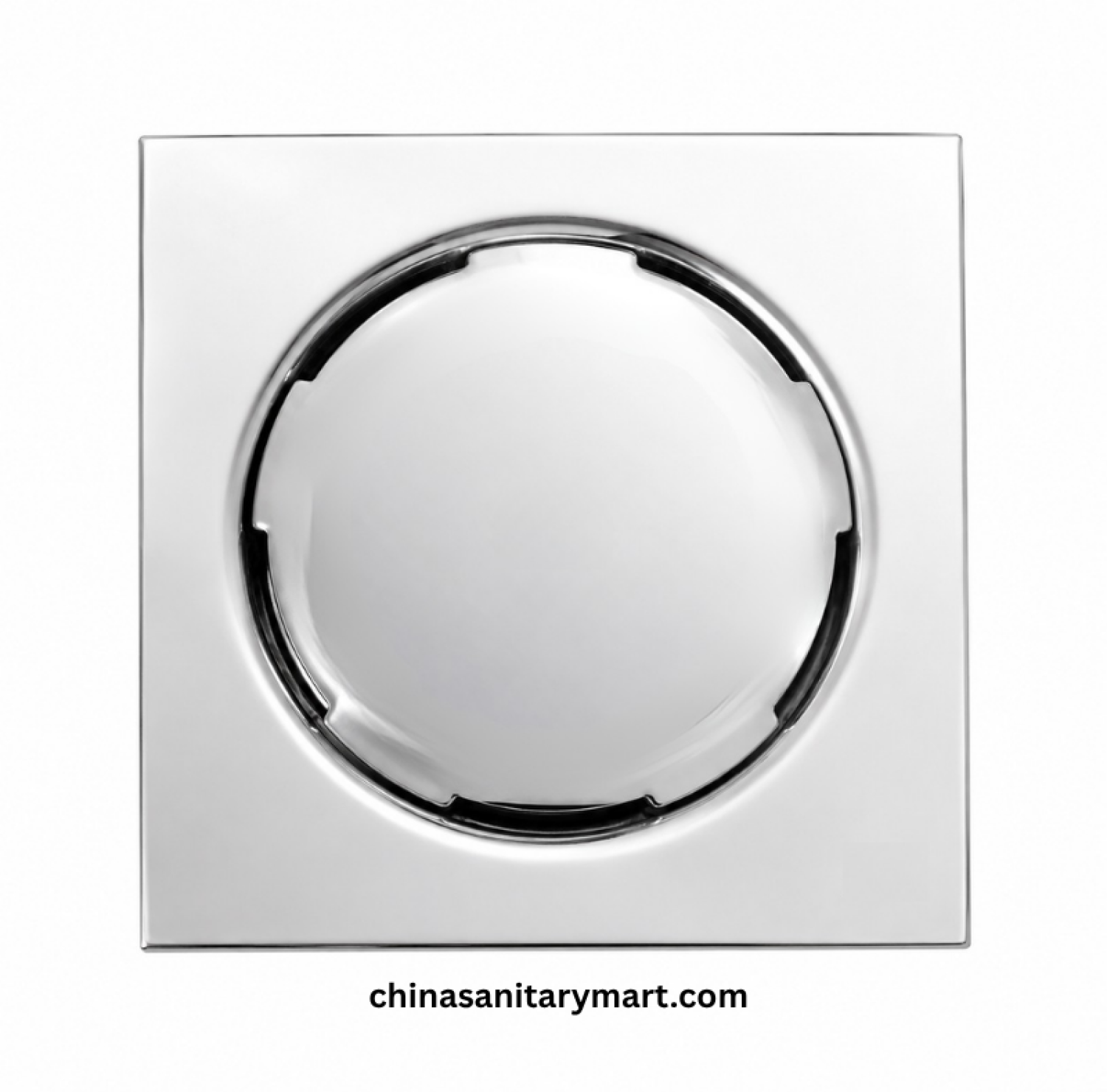 6x6 Inch FD-1772 Nushan Round Cover Bathroom Floor Drain, Nushan floor drain, round cover drain, chrome bathroom drain, square shower floor drain