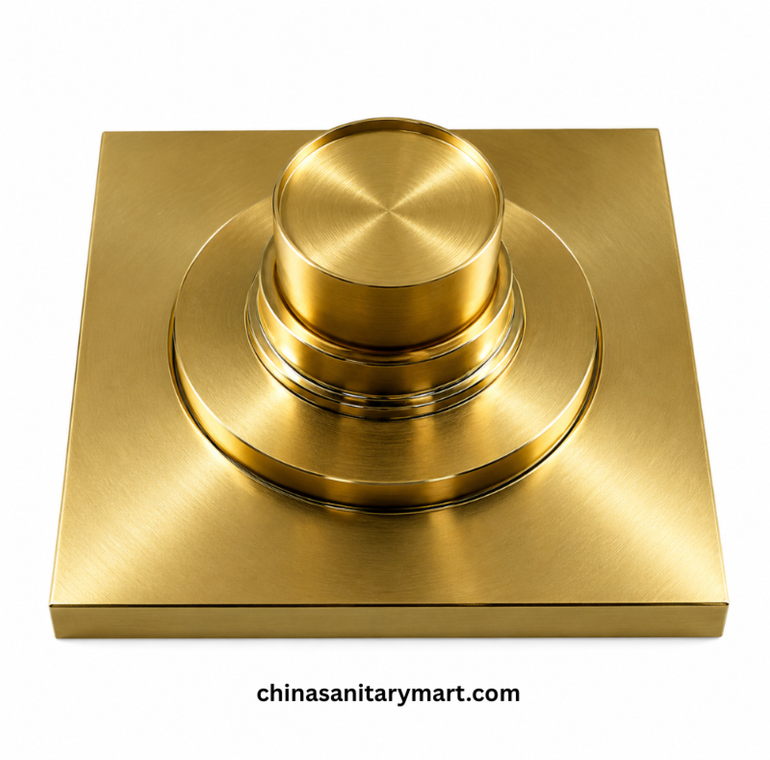 5x5 Inch MCN Heavy M2 Brass MG Matte Gold Bathroom Floor Drain, MCN brass floor drain, matte gold bathroom drain, heavy duty shower drain