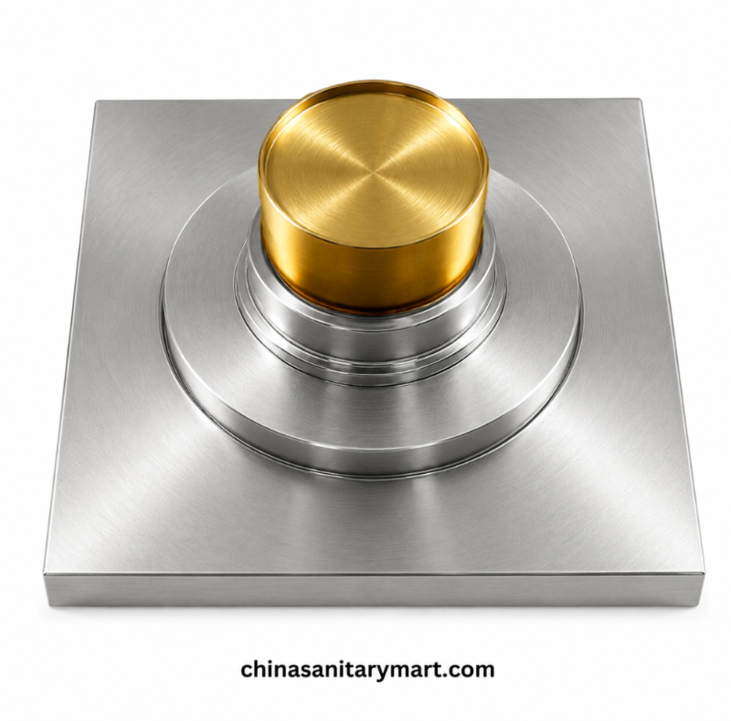 5x5 Inch MCN Heavy M2 Brass SS Matte Bathroom Floor Drain, MCN brass floor drain, SS matte bathroom drain, heavy duty shower floor drain