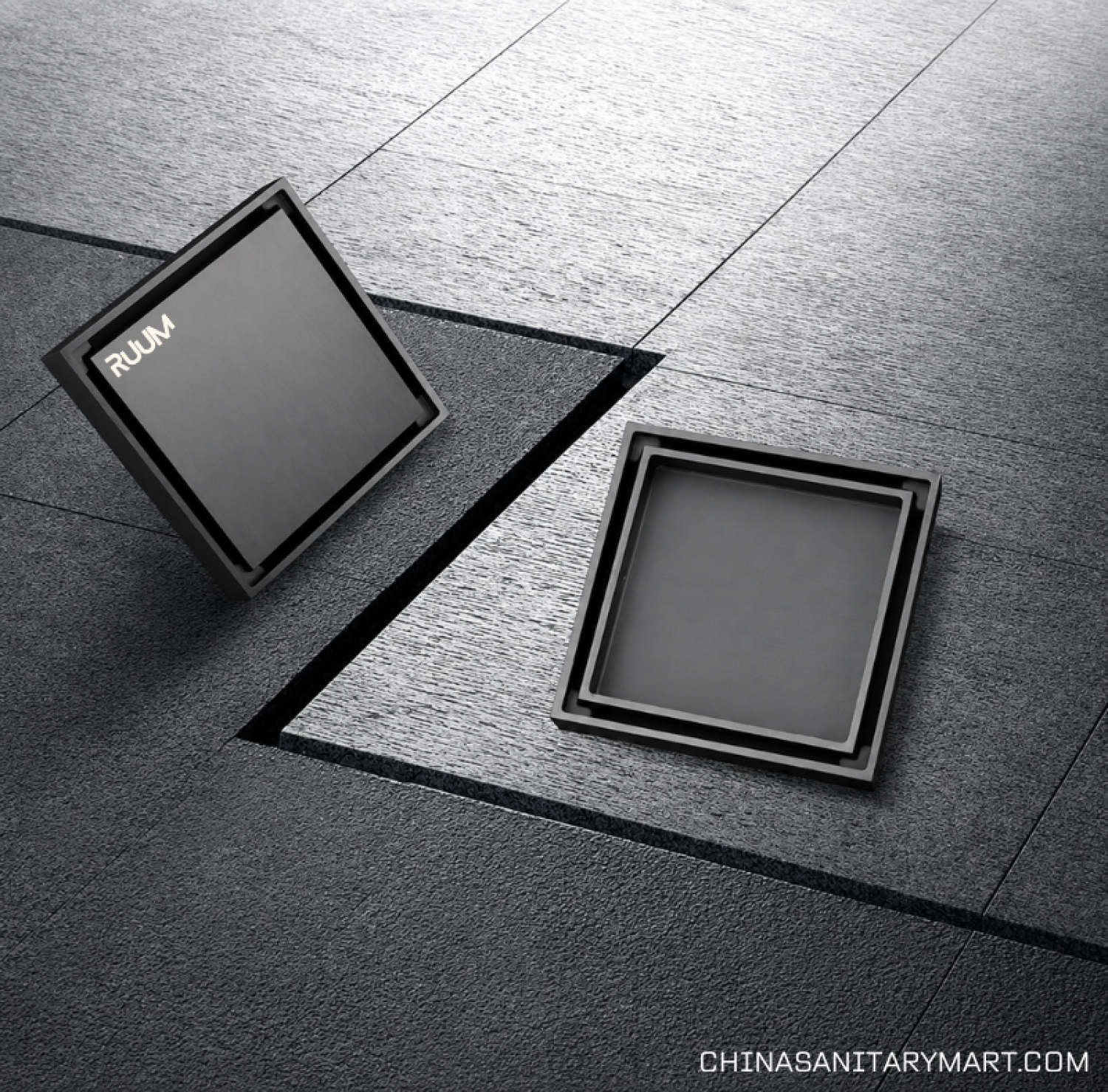 5x5 floor drain, anti odor floor drain, anti insect drain, stainless steel floor drain, bathroom drain, shower drain, square floor drain, SUS 304 drain, cockroach proof drain, fast drainage floor drain, China Sanitary Mart