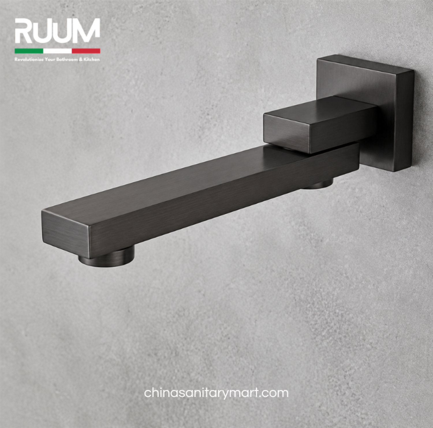 five way shower mixer gun metal, push button shower system, gun metal concealed shower mixer, rain shower hand shower set, RUUM shower mixer