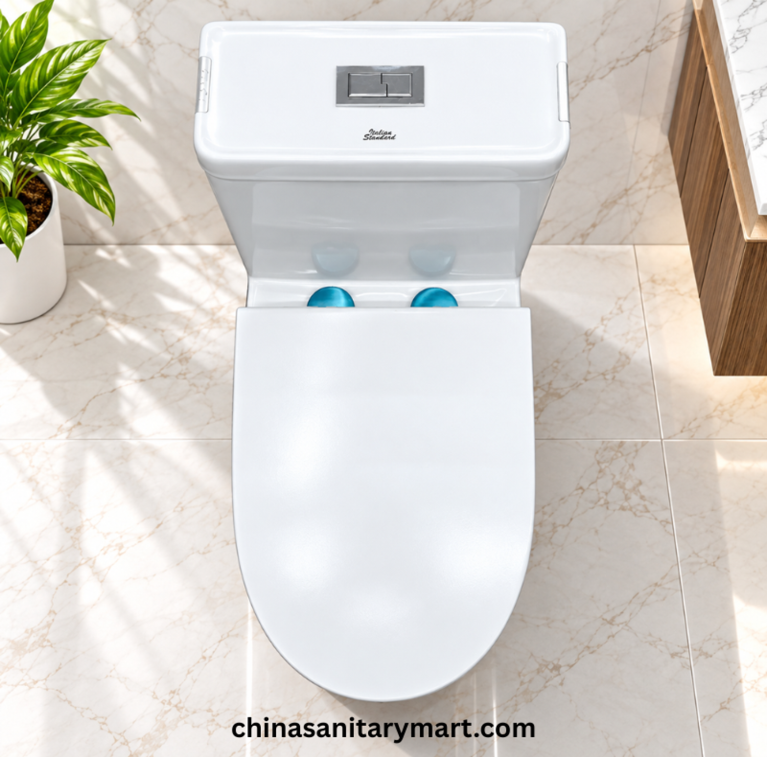 IS-T3923 Tornado Jet Flush Commode, IS-T3923 One Piece Commode, Tornado Jet Flush Toilet, White Modern Commode, One Piece Toilet