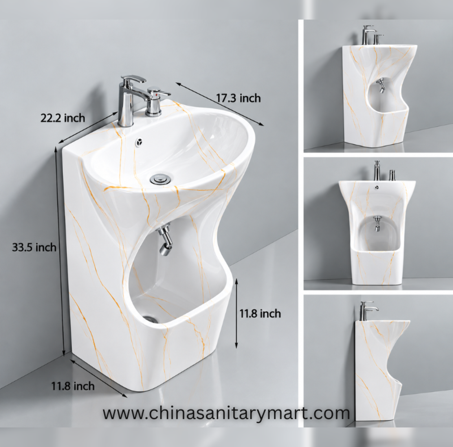 White Marble Shade Ozu Basin 600M2, white marble ozu basin, luxury ozu basin, ceramic ozu basin, marble basin, bathroom basin