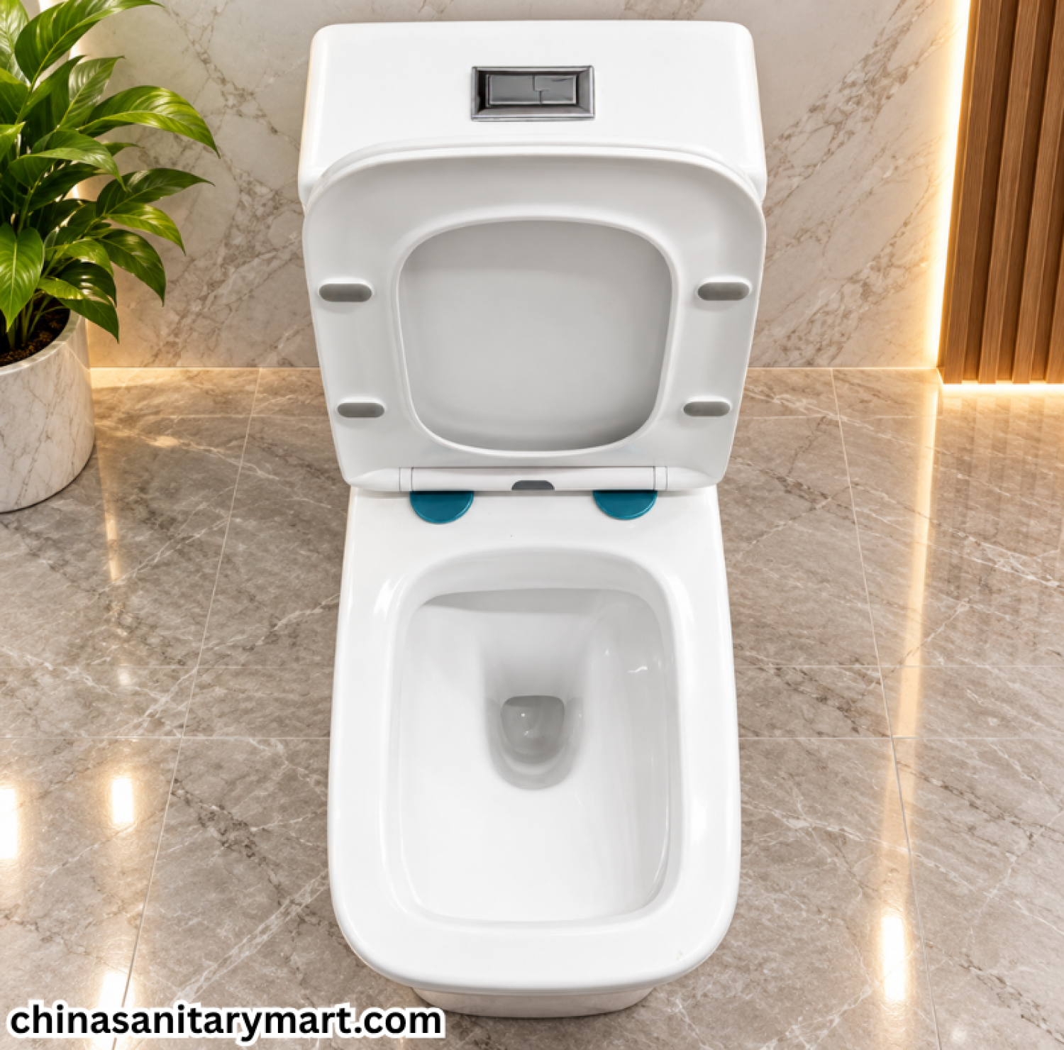 IS-3074 Tornado Flush P Trap 180 Commode, white rimless toilet, P trap commode, washdown flush toilet, modern white commode
