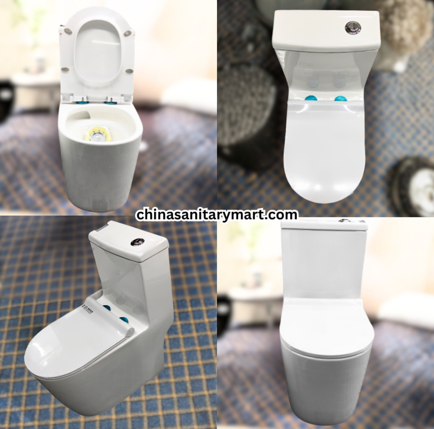 IS-T963 white one piece commode, tornado jet flush toilet, modern white commode, IS-T963 bathroom toilet