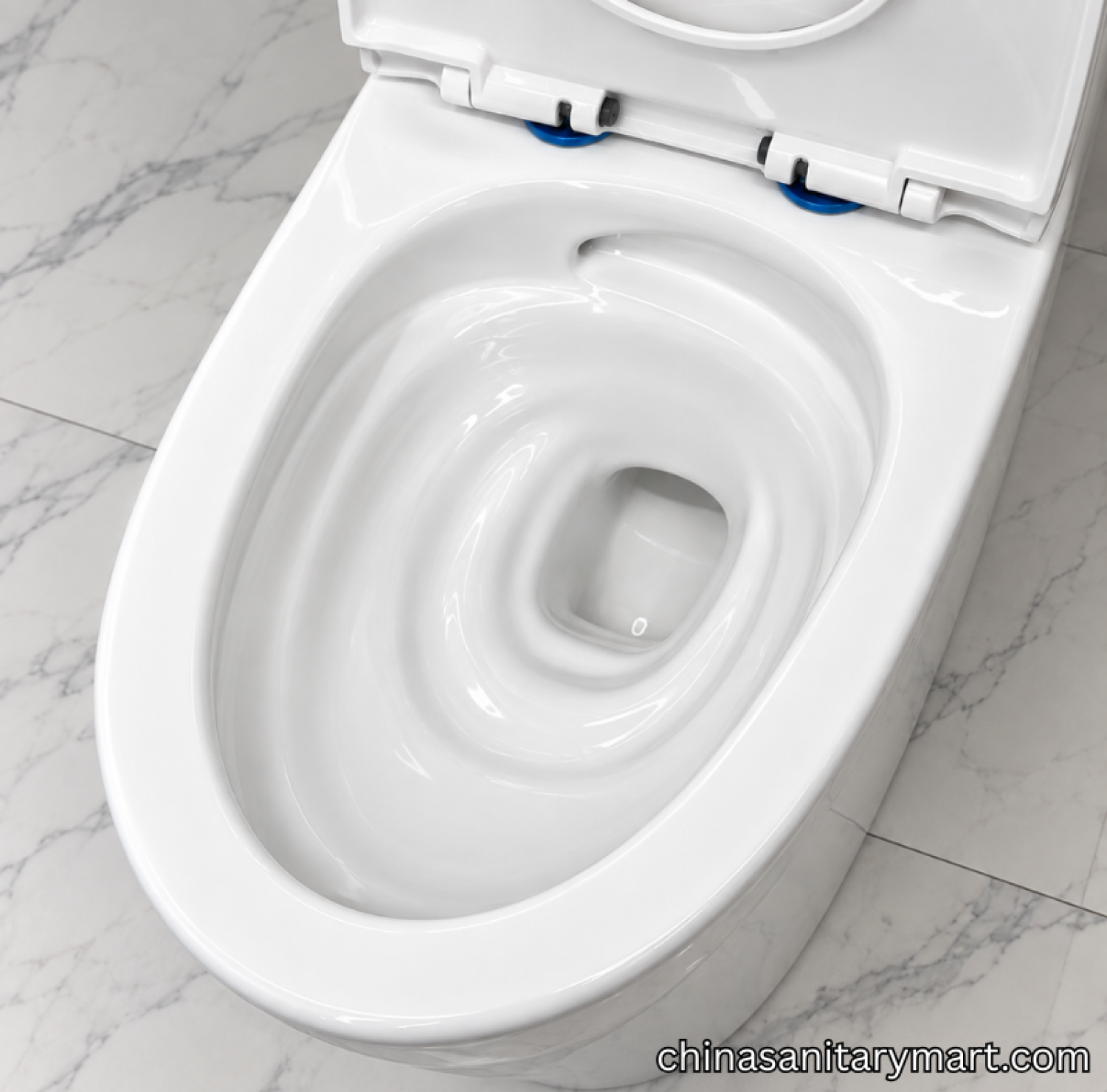 IS-TH09 white one piece commode, tornado jet flush toilet, modern white toilet, IS-TH09 bathroom commode