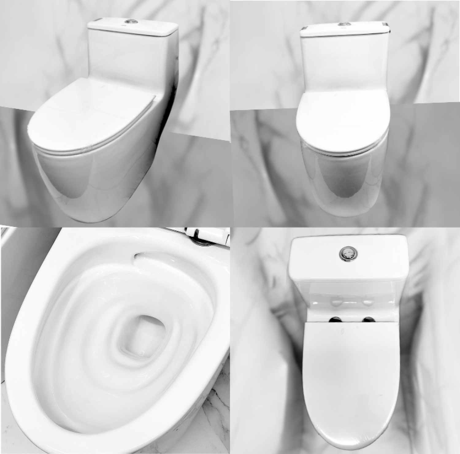 IS-TH09 white one piece commode, tornado jet flush toilet, modern white toilet, IS-TH09 bathroom commode