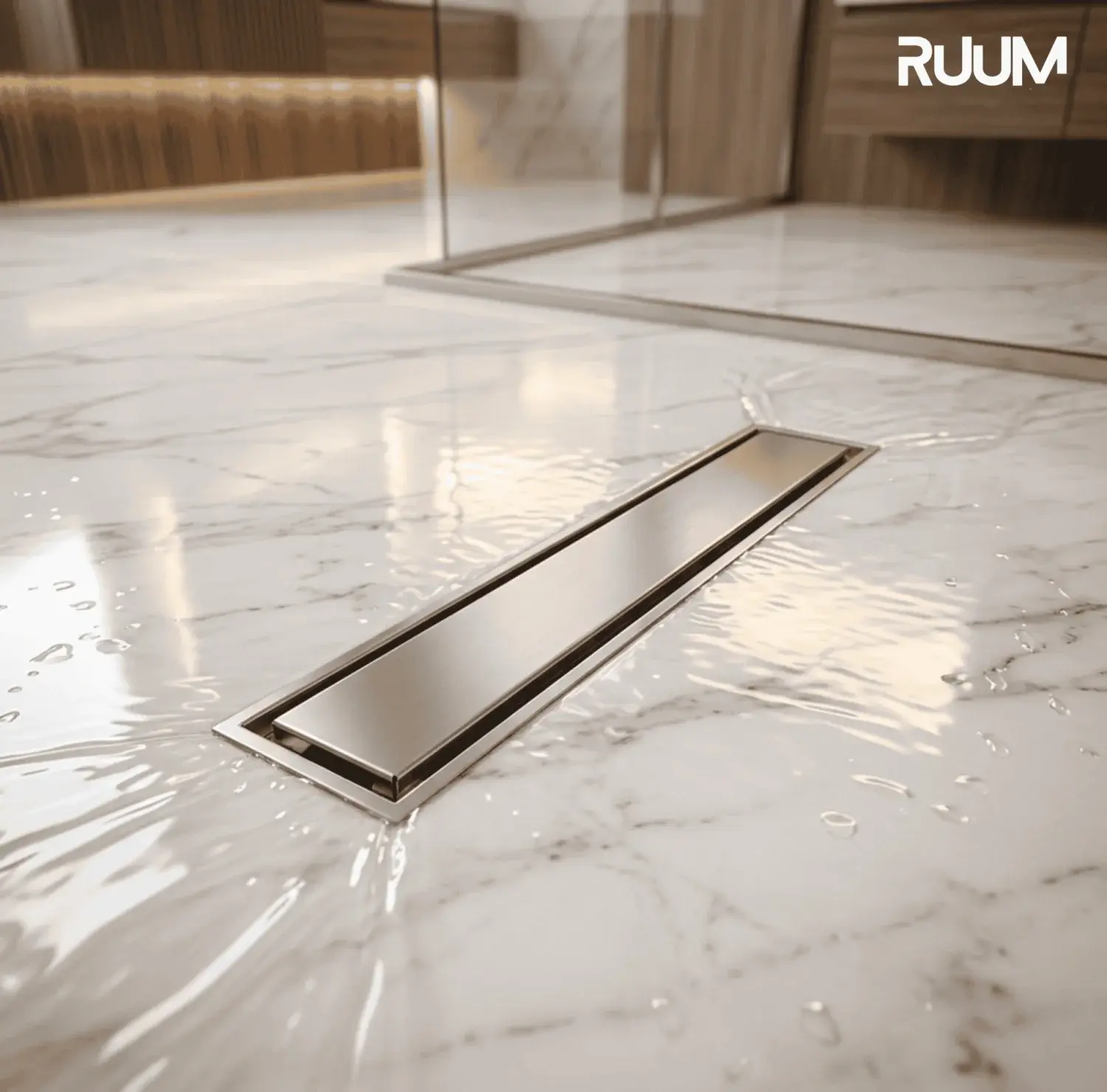 12/3 Inch Floor Drain, SS Tiles Cover Drain, Brass Core Drain, Stainless Steel Floor Drain, Linear Drain, Shower Drain, Tile Insert Drain, Bathroom Floor Drain, Concealed Drain, Premium Drain Cover, Shower Channel Drain, Modern Floor Drain,