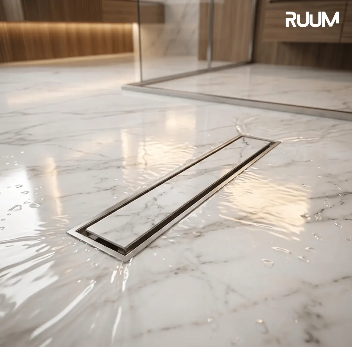 12/3 Inch Floor Drain, SS Tiles Cover Drain, Brass Core Drain, Stainless Steel Floor Drain, Linear Drain, Shower Drain, Tile Insert Drain, Bathroom Floor Drain, Concealed Drain, Premium Drain Cover, Shower Channel Drain, Modern Floor Drain,