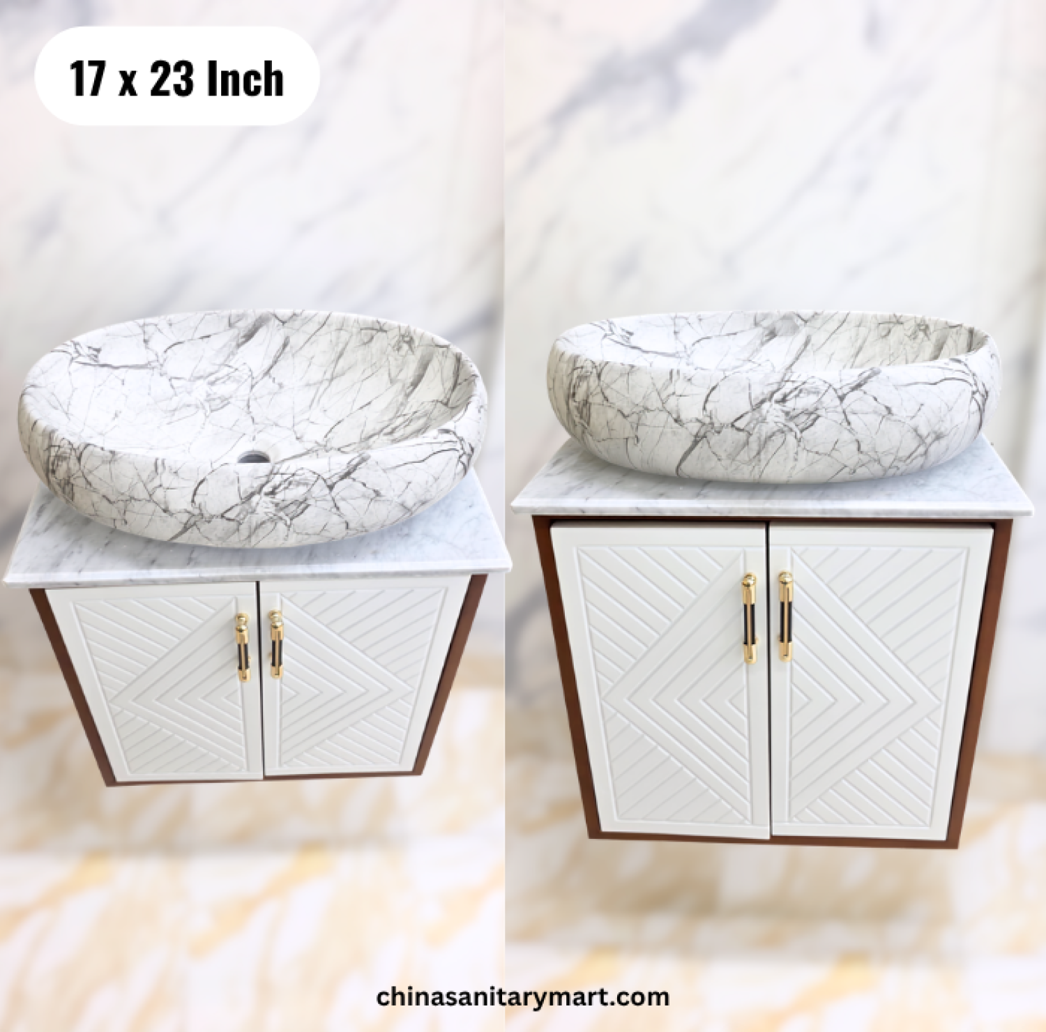 17x23 white basin cabinet, white bathroom vanity, white top basin cabinet with faucet, basin cabinet with mirror, white bathroom vanity Bangladesh