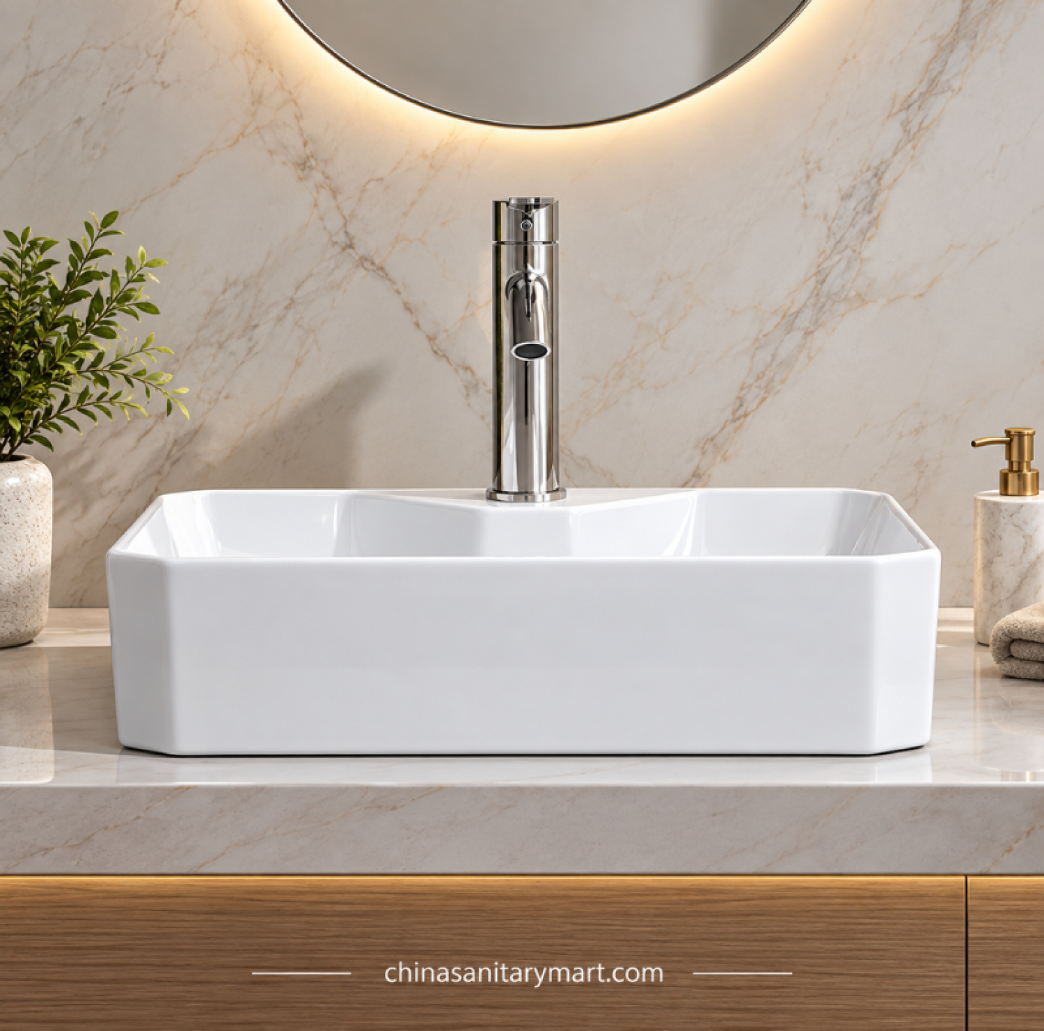 20x15 inch 0245A top basin, white ceramic countertop basin, 505x375x130mm basin, rectangular white wash basin, modern bathroom top basin